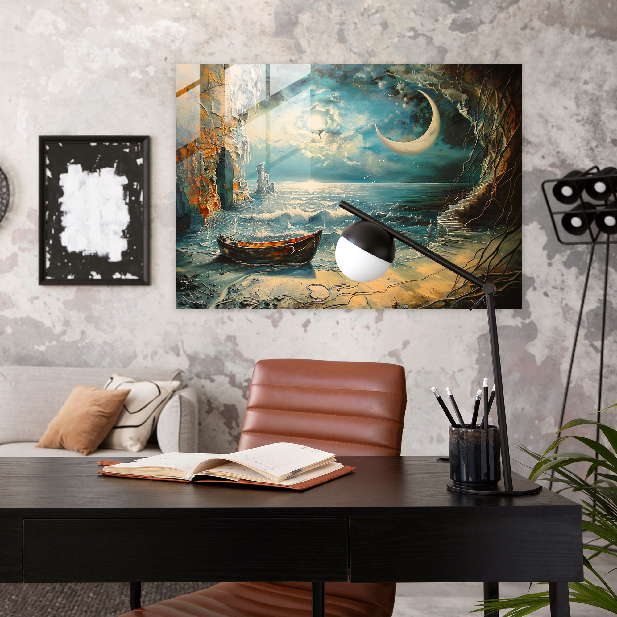 Salvador Dali Melting Horizon Glass Print - Salvador Dali, Wall Decoration, Salvador Dali, Modern Art