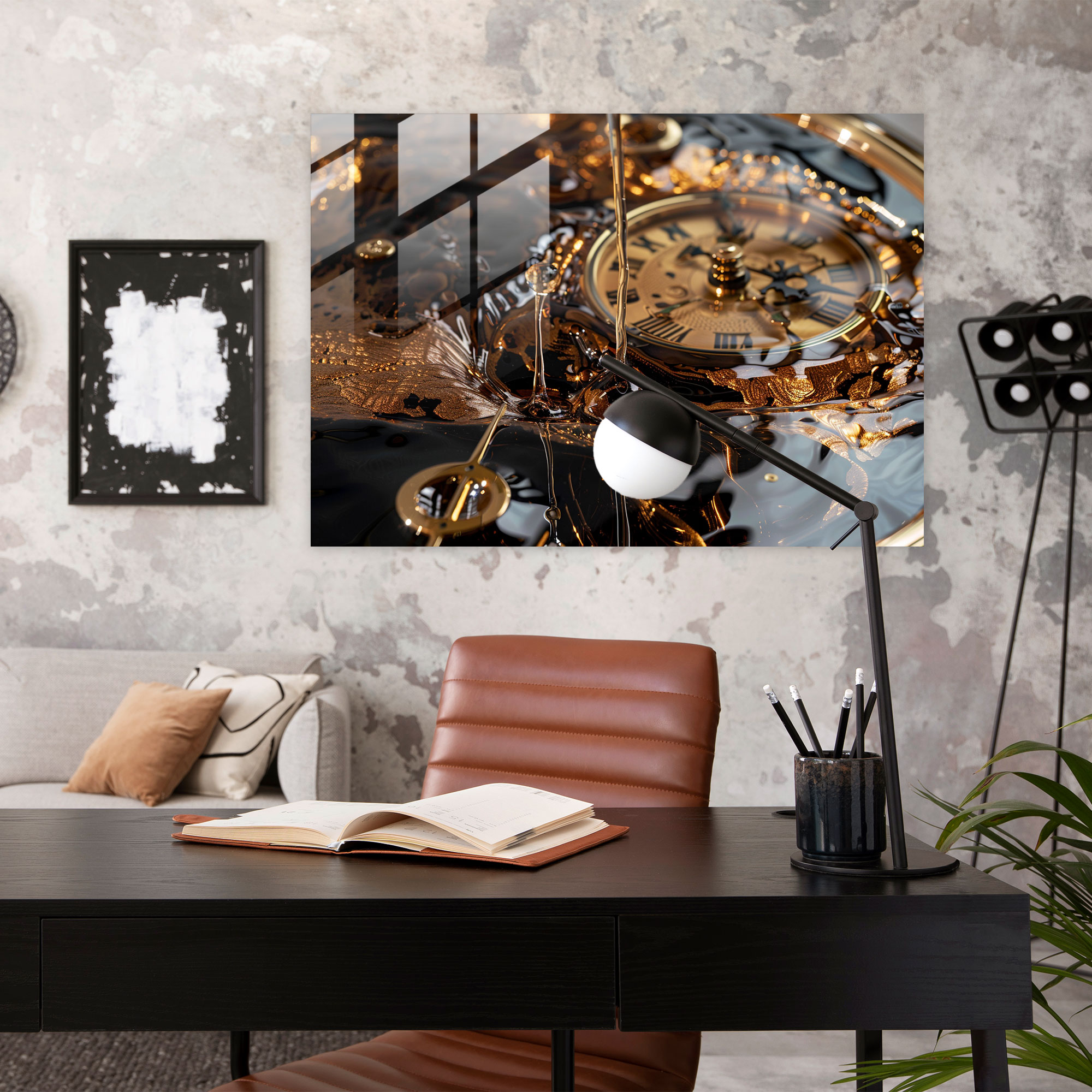 Salvador Dali Melting Clocks Glass Print - Salvador Dali, Modern Art, Wall Decoration, Glass Print