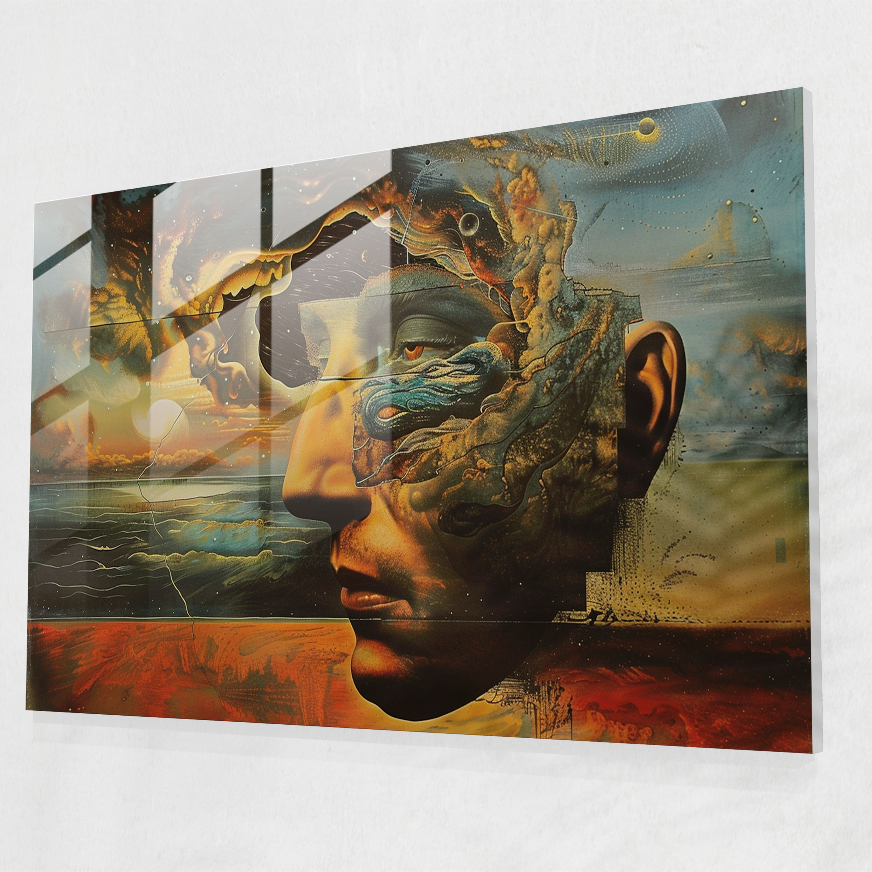 Salvador Dali Cosmic Dreams Wall Decoration - Salvador Dali, Glass Print, Surrealism, Wall Decoration
