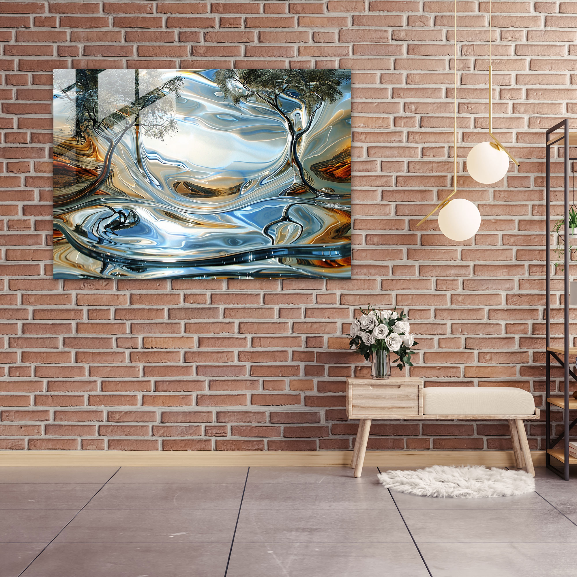 Salvador Dali'nin Gerçeküstü Manzara Cam Tabloları - Modern Sanat