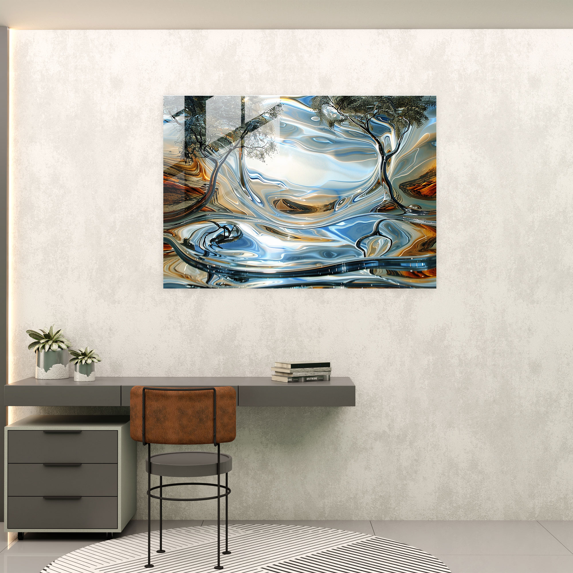 Salvador Dali'nin Gerçeküstü Manzara Cam Tabloları - Modern Sanat