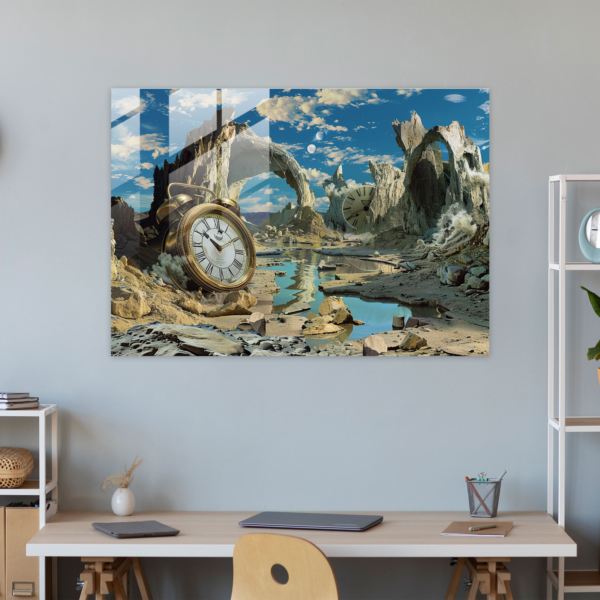 Salvador Dali Glass Print - Salvador Dali, Modern Art, Wall Decoration, Home Decoration