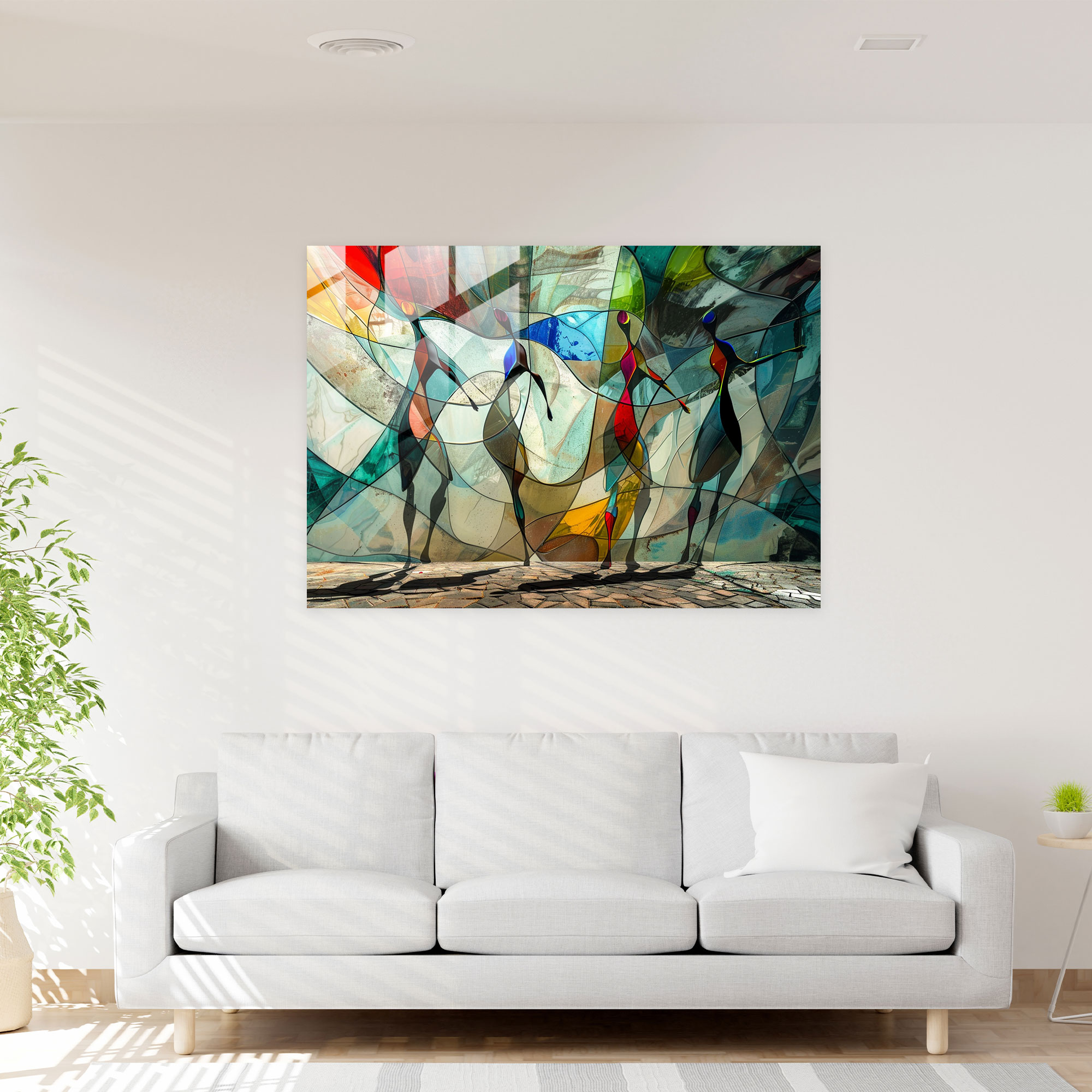 Sürükleyici Salvador Dali Cam Tablo Sanatı - Modern Sanat Ev Dekorasyonu