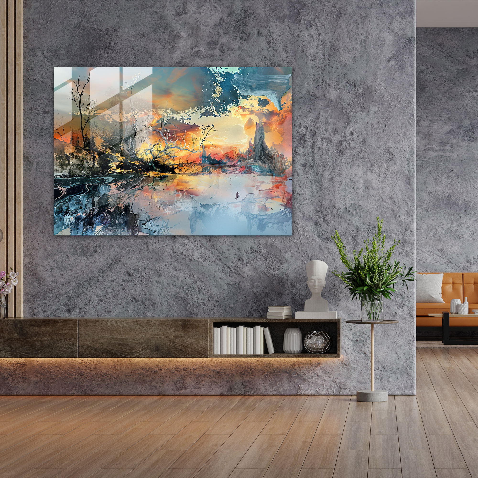 Dreamlike Salvador Dali Glass Wall Art - Salvador Dali, Home Decoration, Modern Art, Wall Decoration
