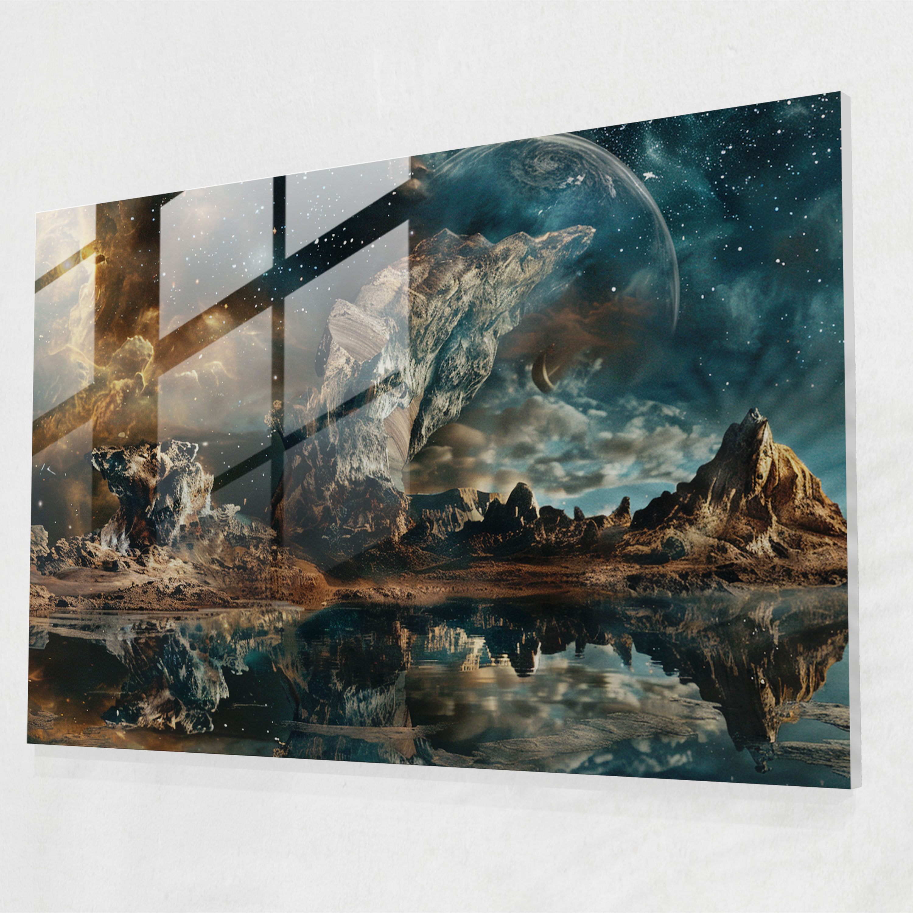 Cosmic Landscapes Glass Wall Art - Salvador Dali, Wall Decoration, Glass Art, Salvador Dali