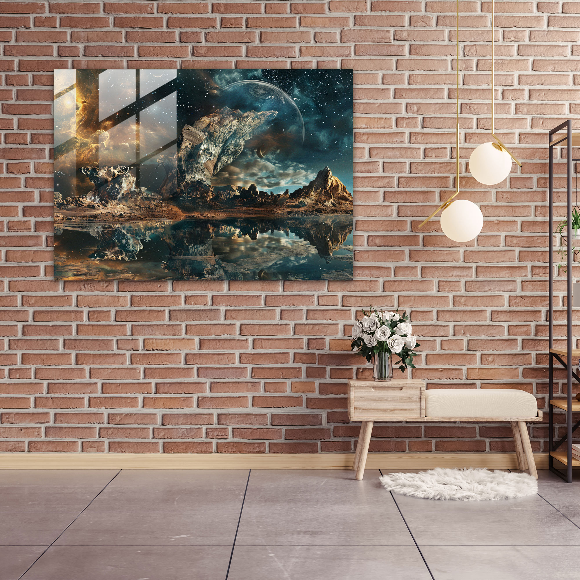 Cosmic Landscapes Glass Wall Art - Salvador Dali, Wall Decoration, Glass Art, Salvador Dali