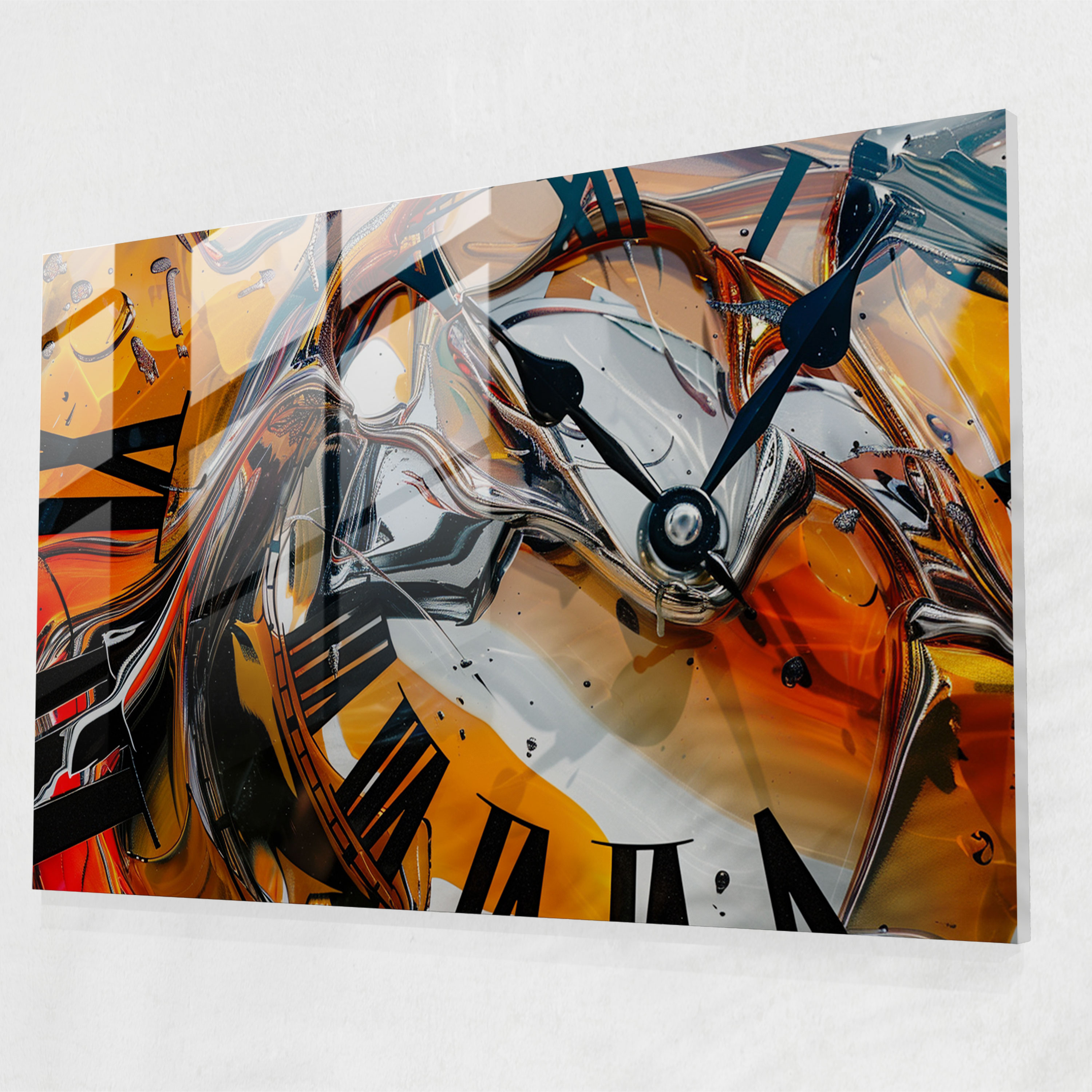 Salvador Dali Melting Clocks Glass Print - Salvador Dali, Modern Art, Glass Print, Home Decoration