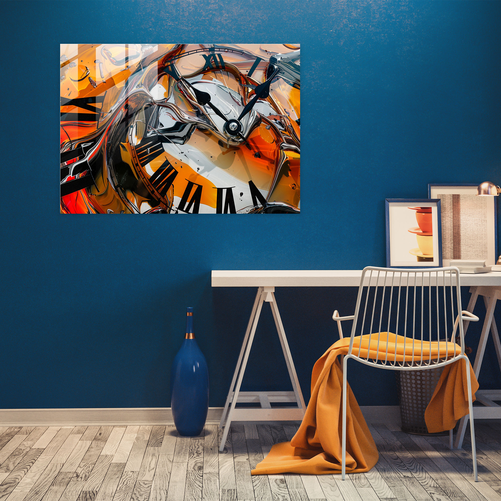 Salvador Dali Melting Clocks Glass Print - Salvador Dali, Modern Art, Glass Print, Home Decoration