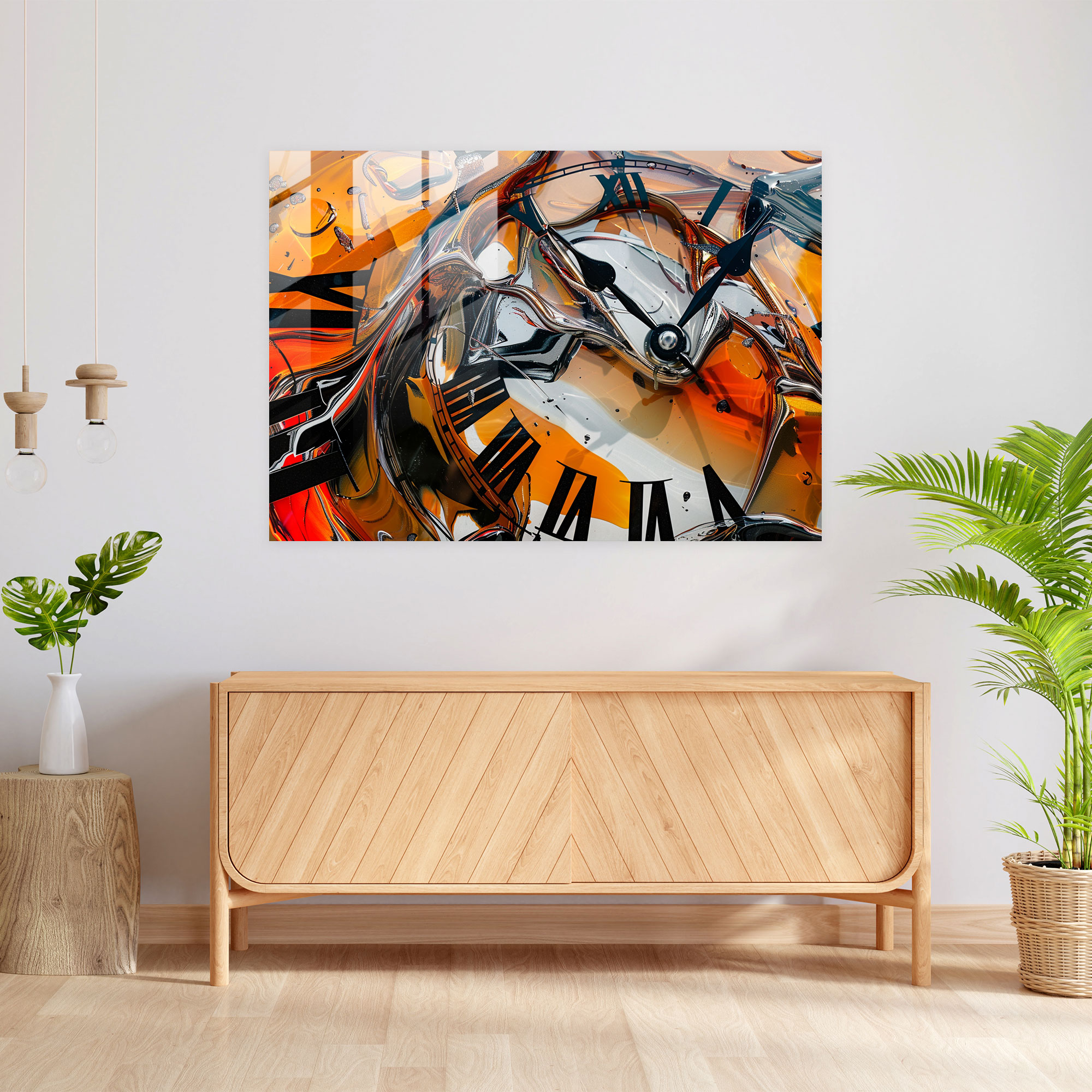 Salvador Dali Melting Clocks Glass Print - Salvador Dali, Modern Art, Glass Print, Home Decoration