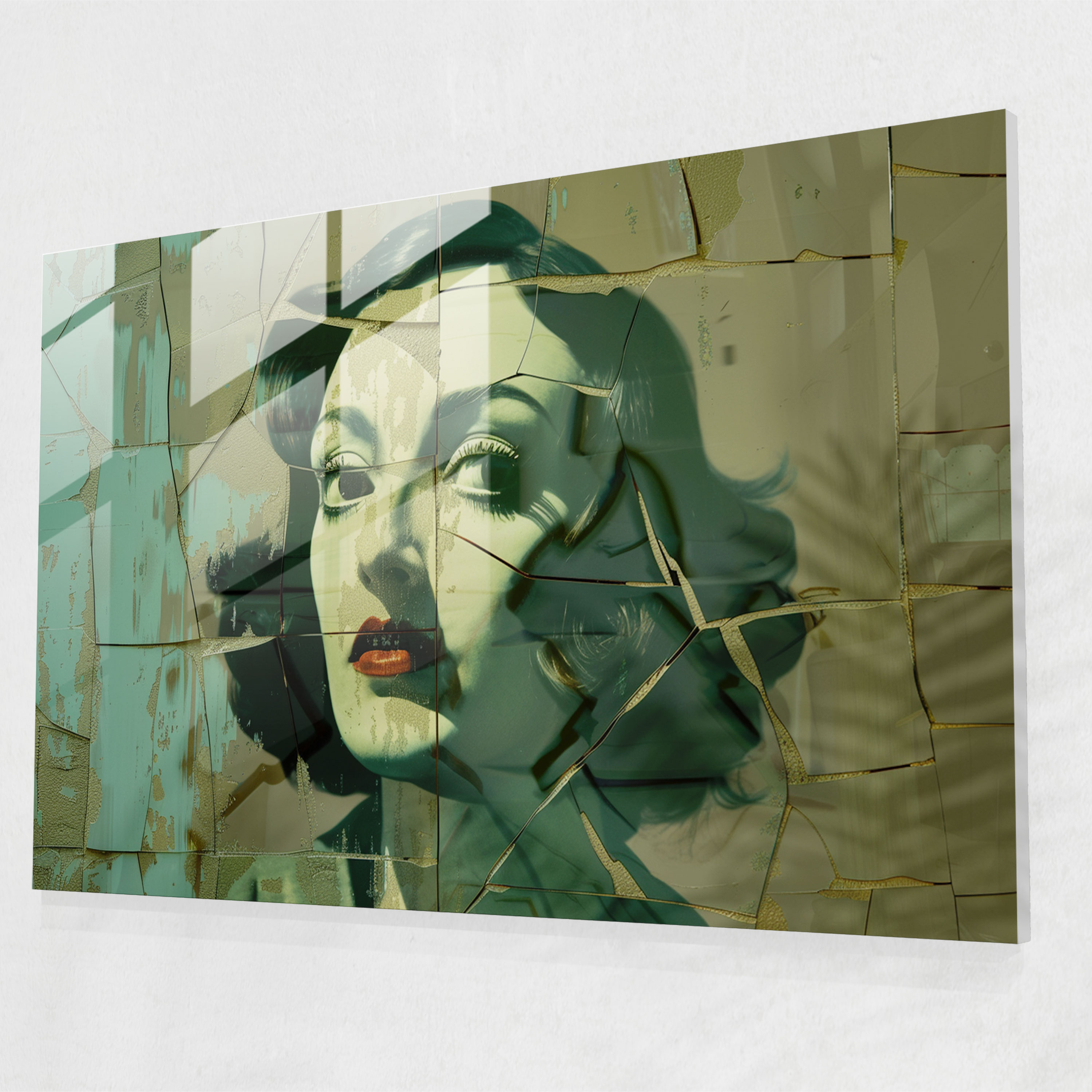 Salvador Dali Lady With Drawers Glass Print - Salvador Dali, Home Decoration, Salvador Dali, Modern Art