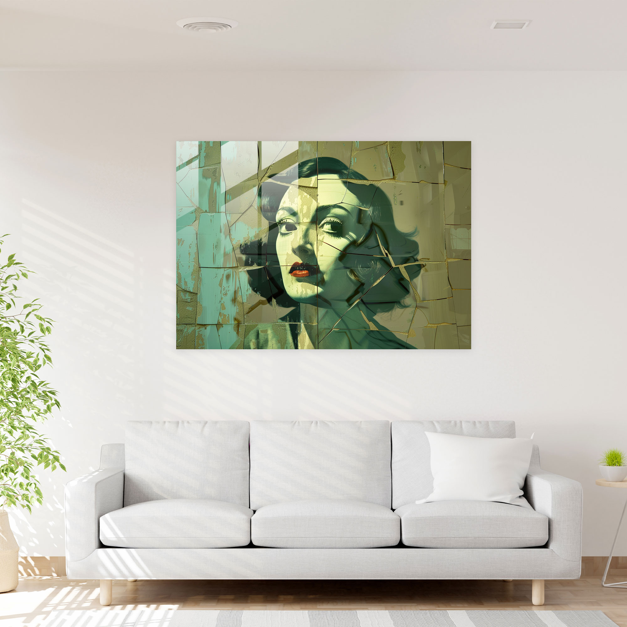 Salvador Dali Lady With Drawers Glass Print - Salvador Dali, Home Decoration, Salvador Dali, Modern Art