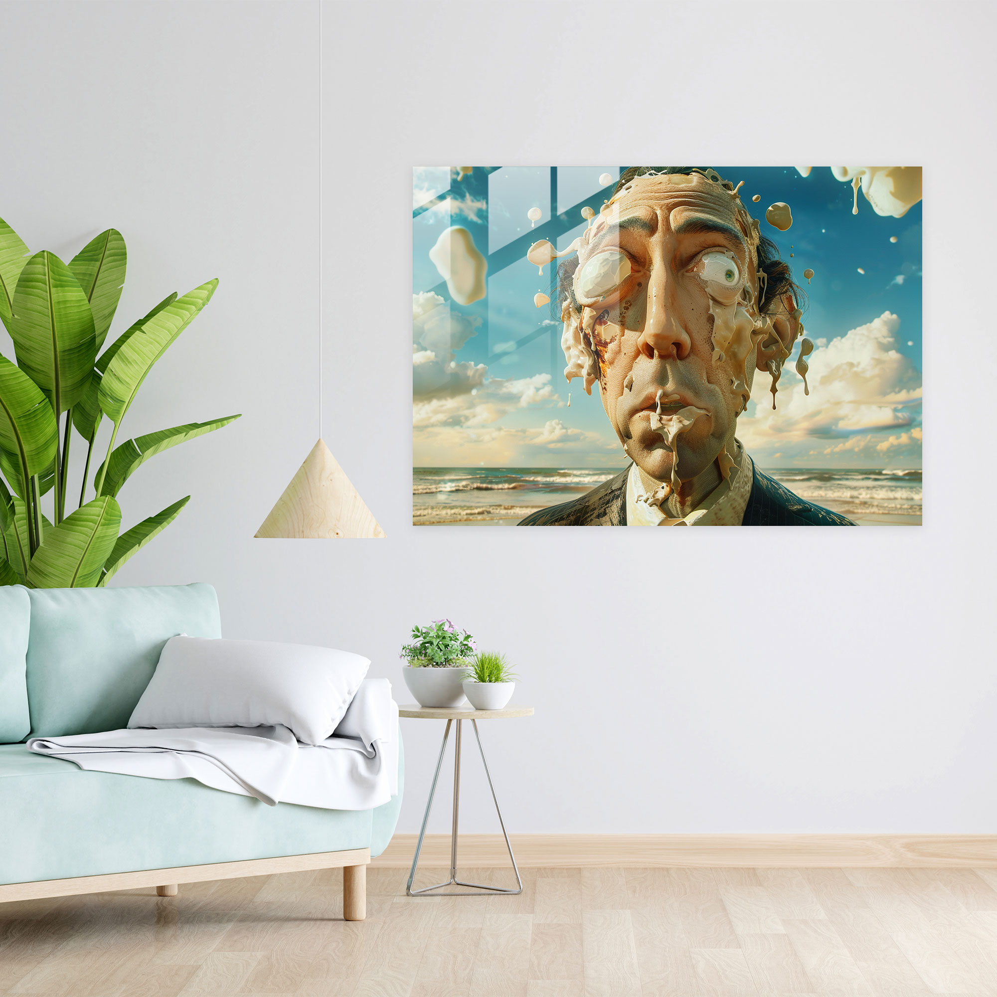 Salvador Dali Melting Face Portrait Wall Decoration - Salvador Dali, Wall Decoration, Modern Art, Home Decoration