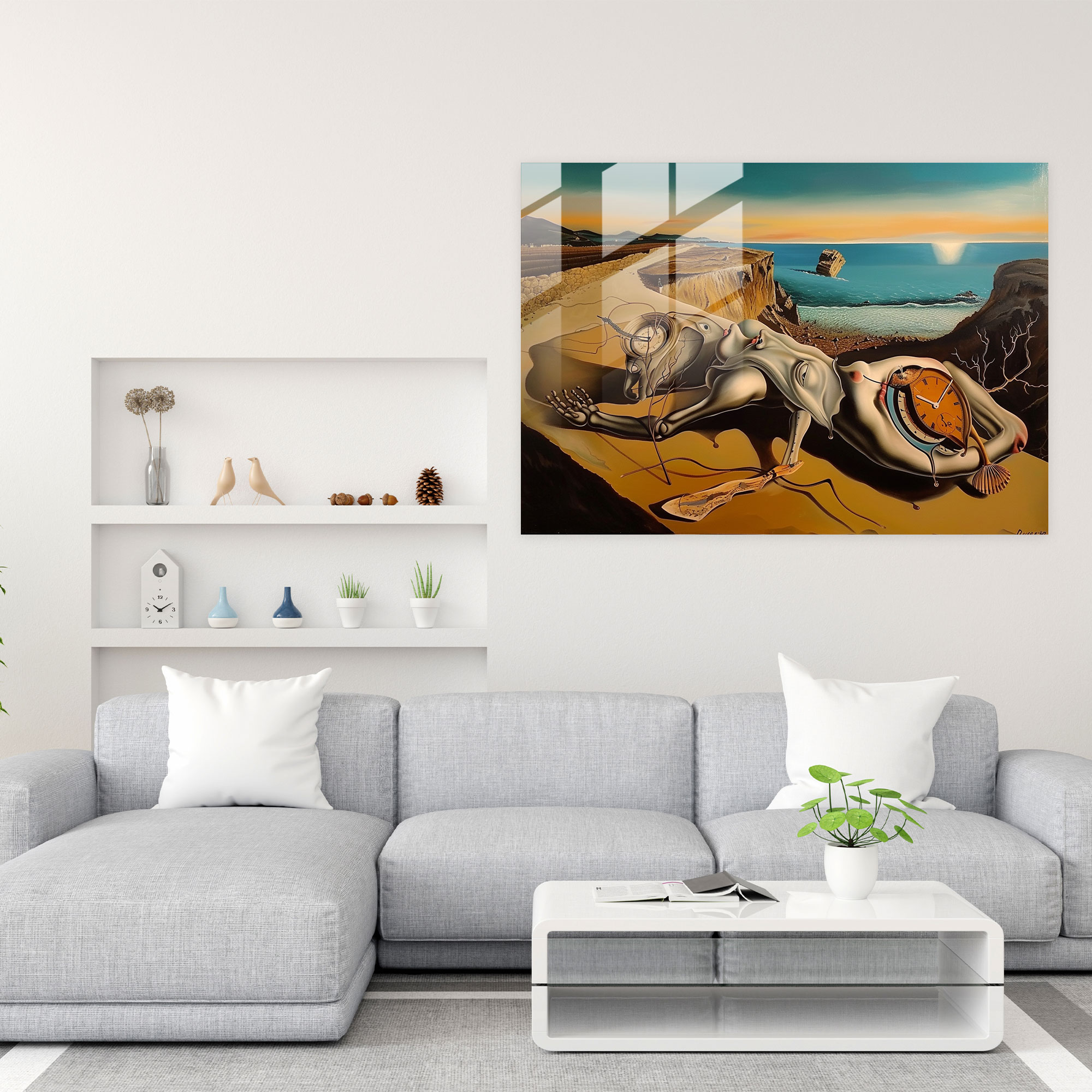 İsteklerin Esrarı Modern Sanat Cam Tablo - Salvador Dali Duvar Dekorasyonu Cam Tablo