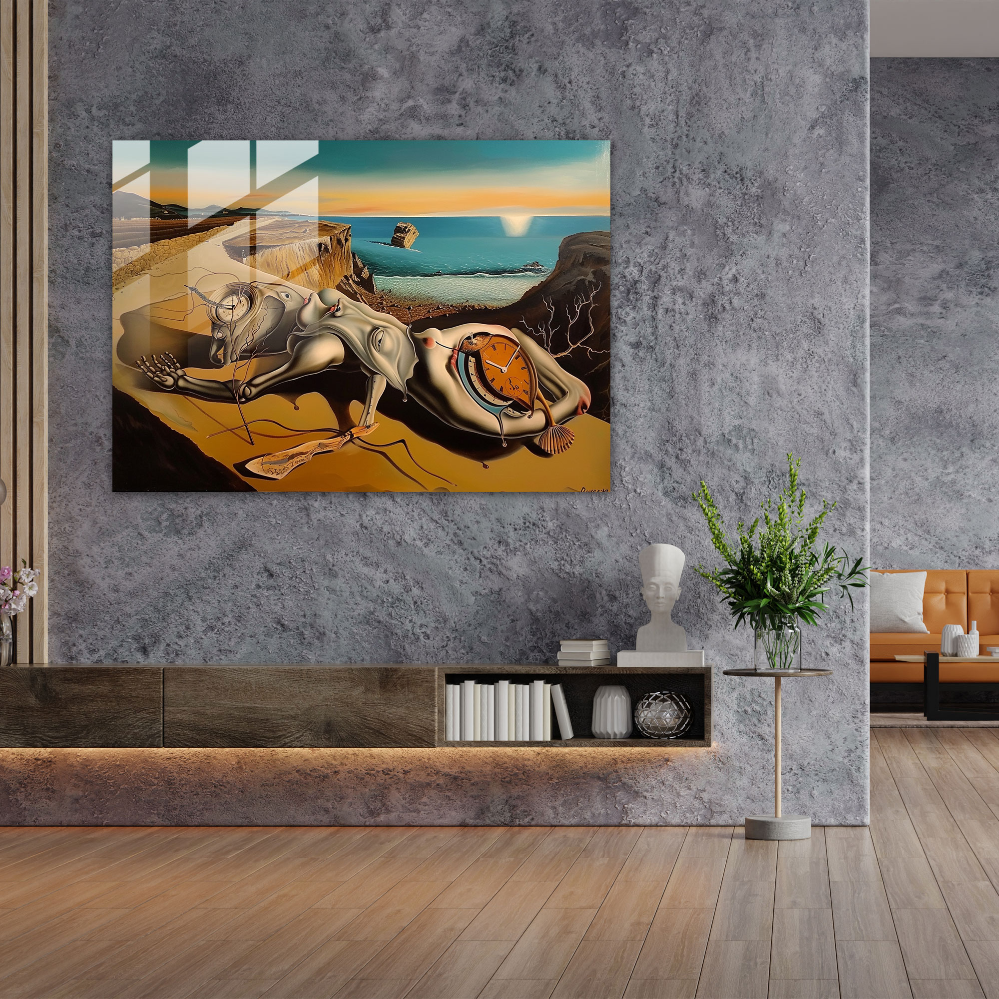 İsteklerin Esrarı Modern Sanat Cam Tablo - Salvador Dali Duvar Dekorasyonu Cam Tablo