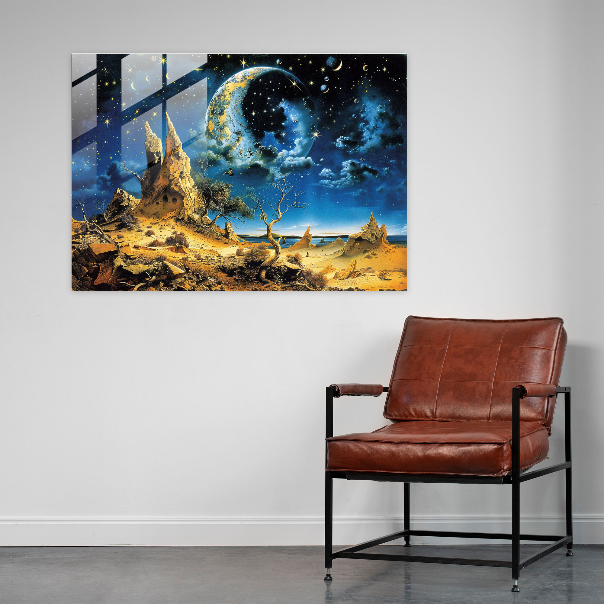 Salvador Dali Celestial Dreams Home Decoration - Salvador Dali, Glass Print, Surrealism, Salvador Dali