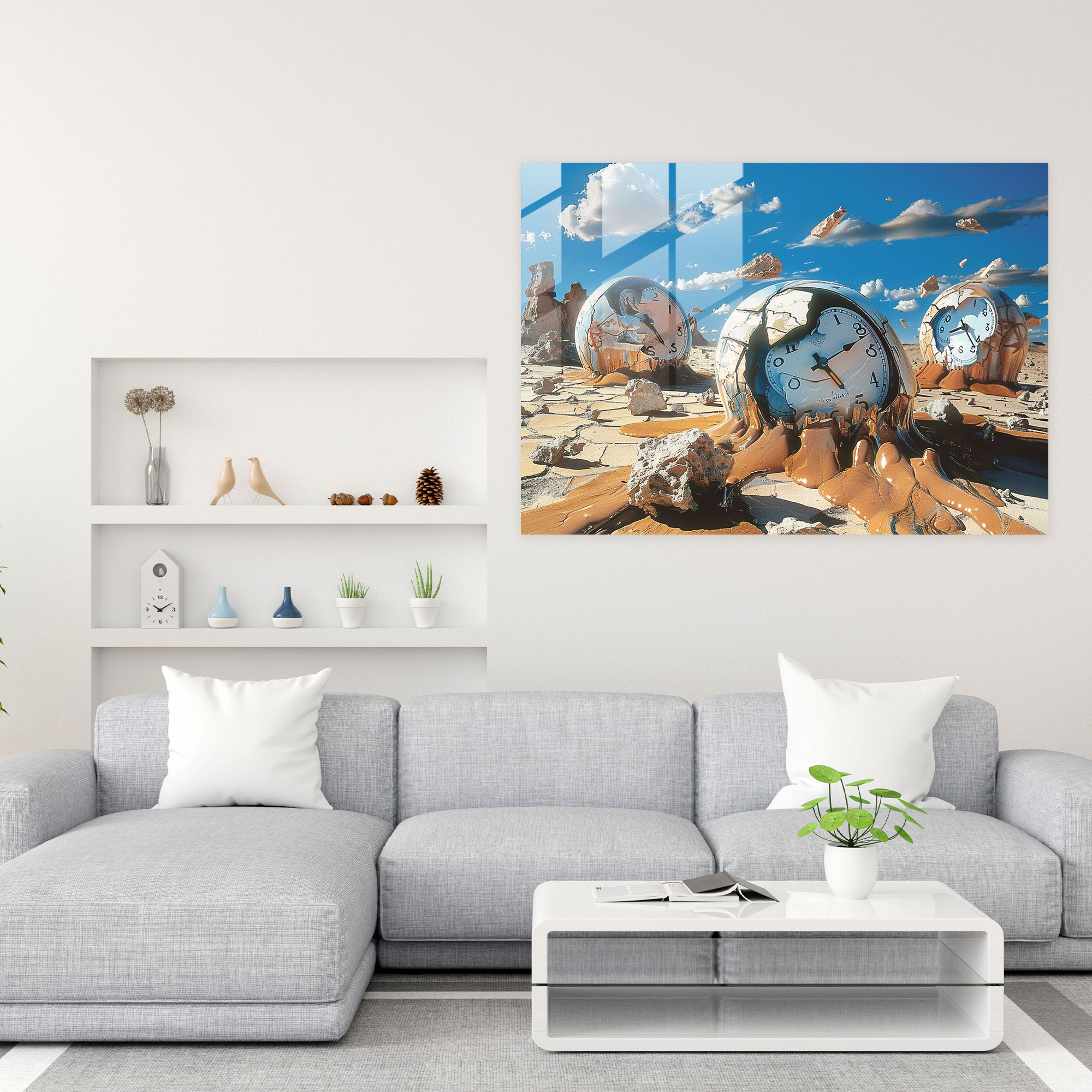 Garip Salvador Dali Duvar Dekorasyonu - Modern Sanat Kanvas Tablo