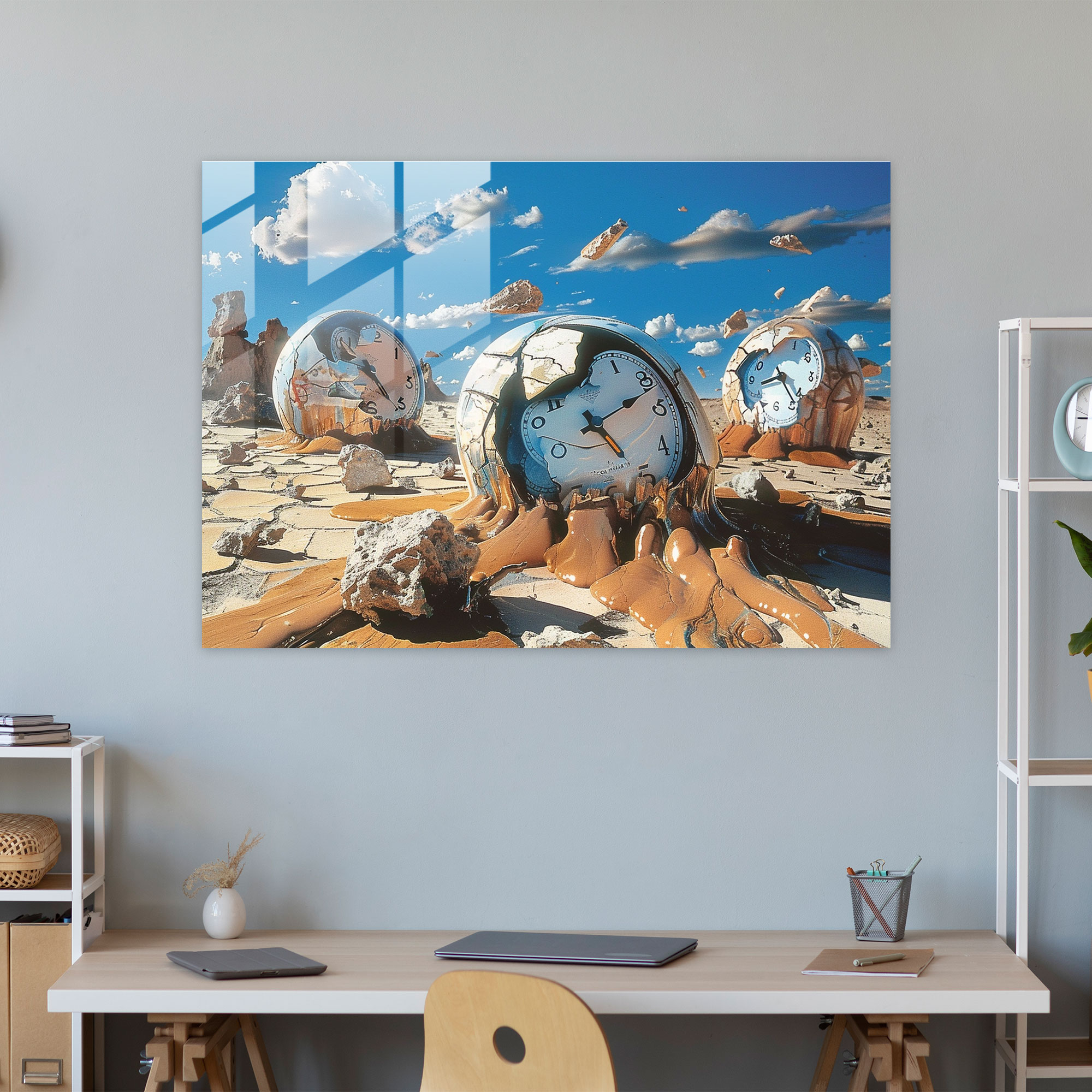Garip Salvador Dali Duvar Dekorasyonu - Modern Sanat Kanvas Tablo