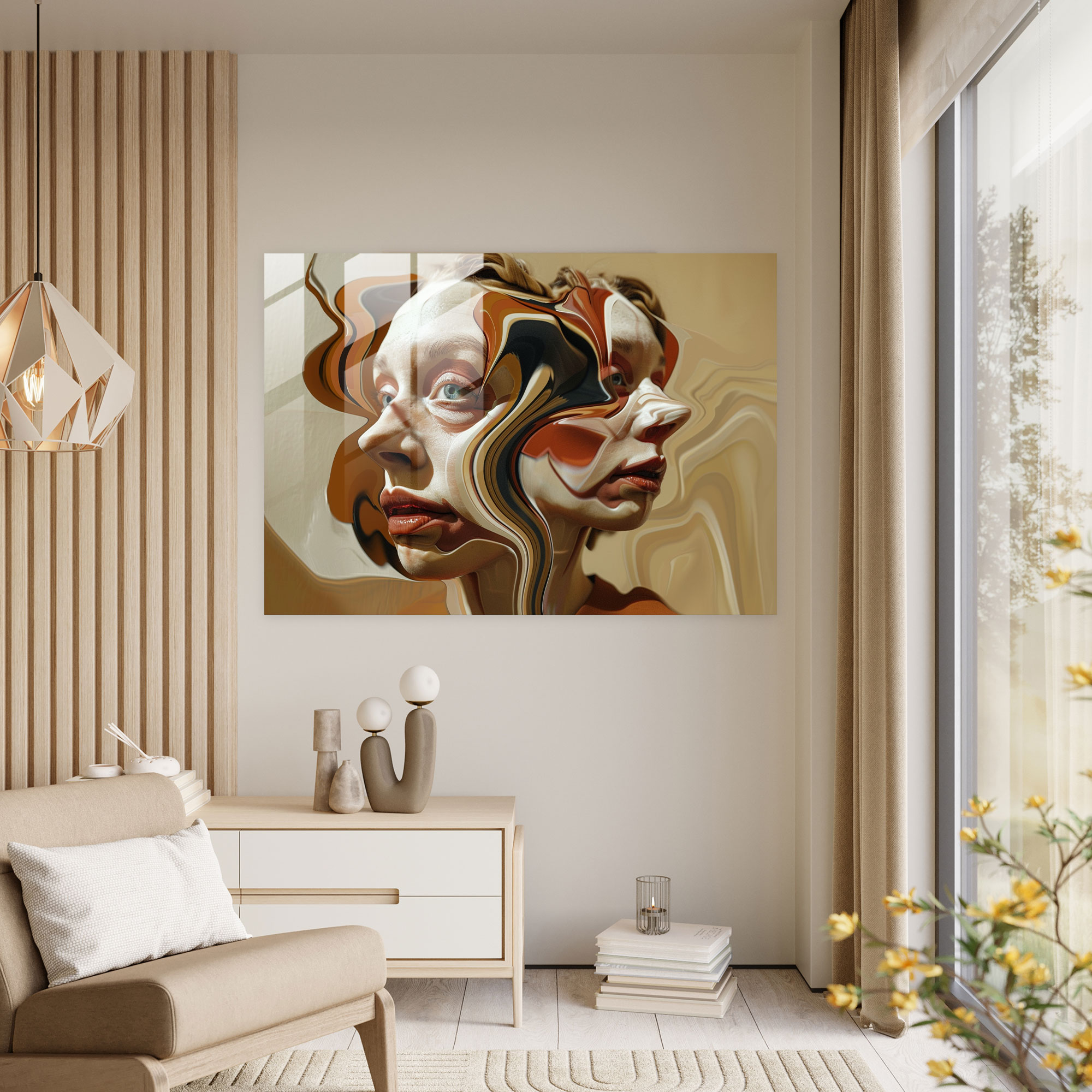 Sürreal Salvador Dali Cam Tablo - Salvador Dali Modern Sanat Ev Dekorasyonu Duvar Dekorasyonu