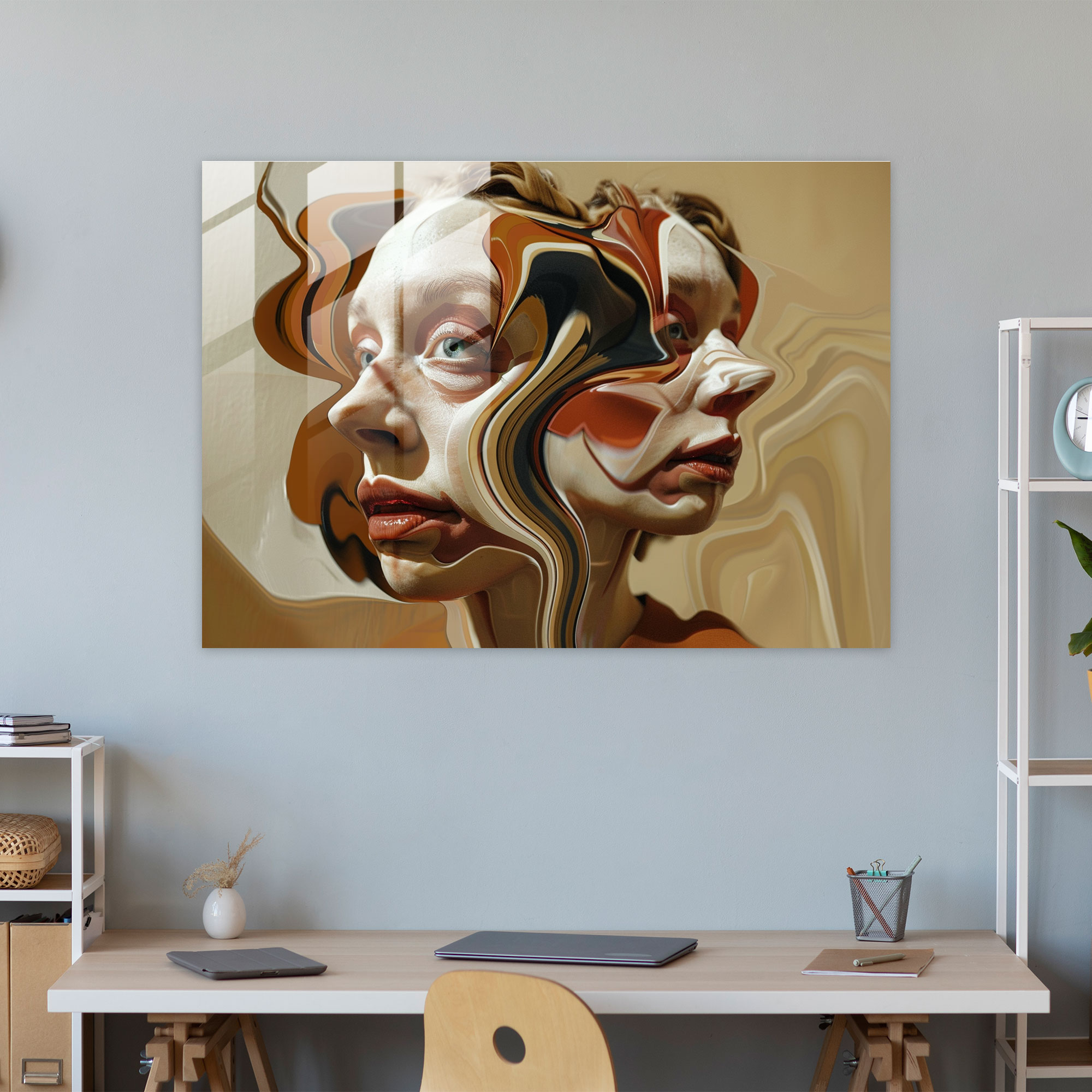 Sürreal Salvador Dali Cam Tablo - Salvador Dali Modern Sanat Ev Dekorasyonu Duvar Dekorasyonu