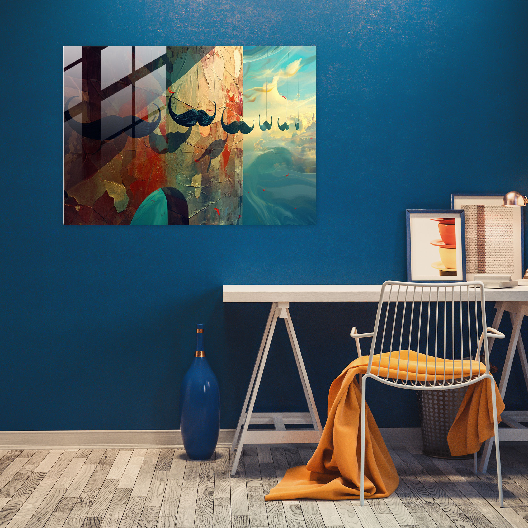 Salvador Dali Home Decoration - Floating Mustaches - Salvador Dali, Home Decoration, Modern Art, Salvador Dali