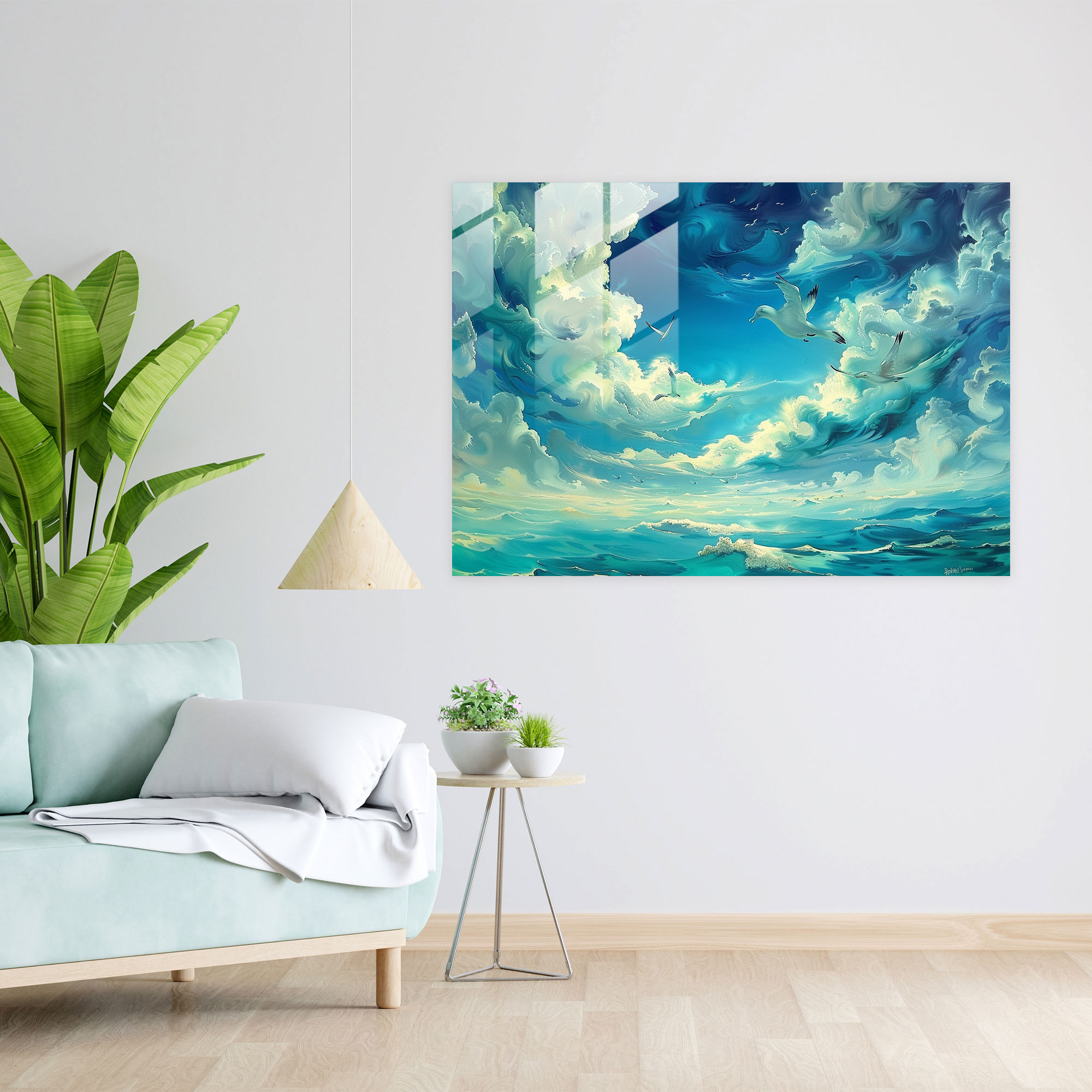 Salvador Dali Glass Art - Flying Fish - Salvador Dali, Modern Art, Wall Decoration, Home Decoration