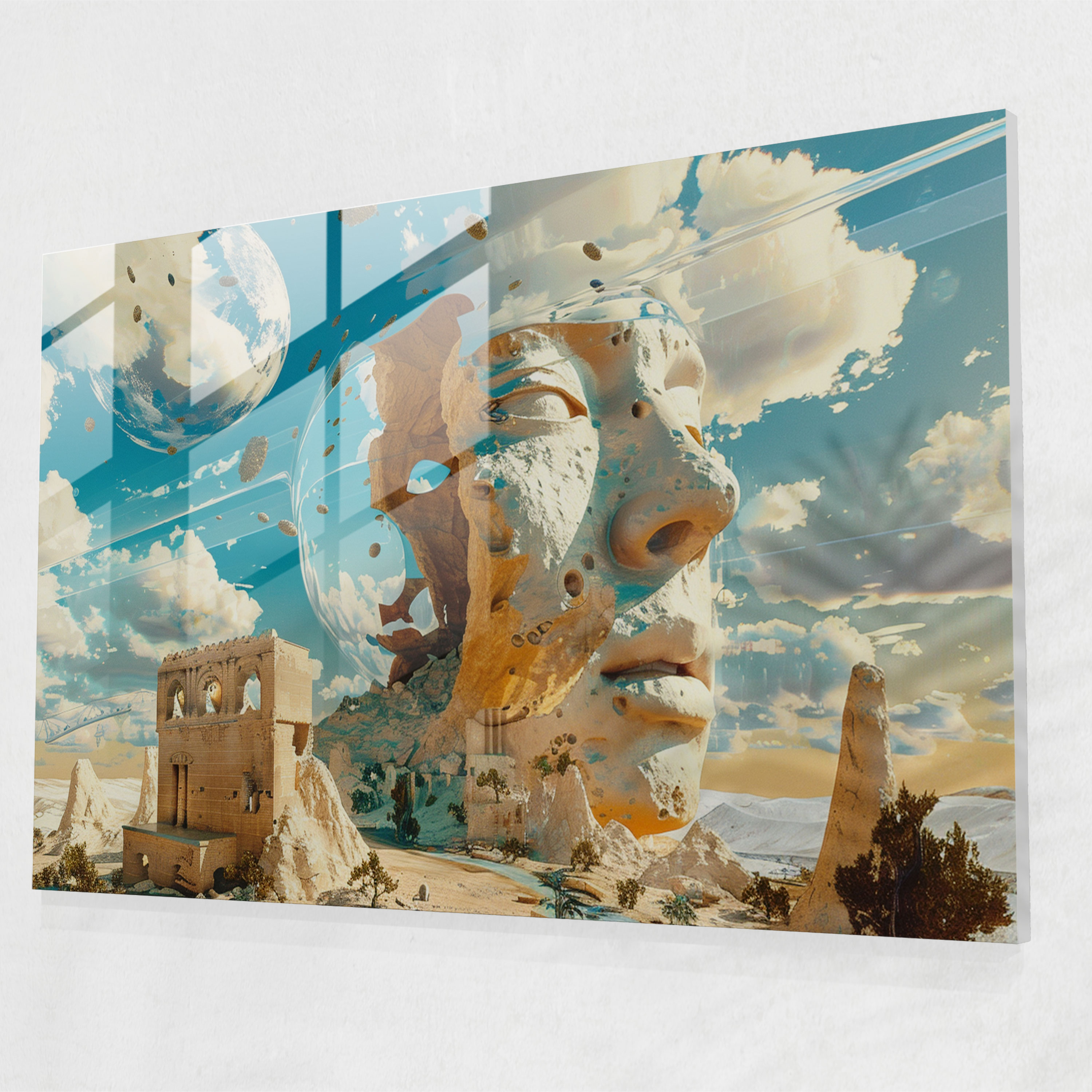 Dreamy Salvador Dali Cam Tablo - Salvador Dali Ev Dekorasyonu Modern Sanat Surealizm
