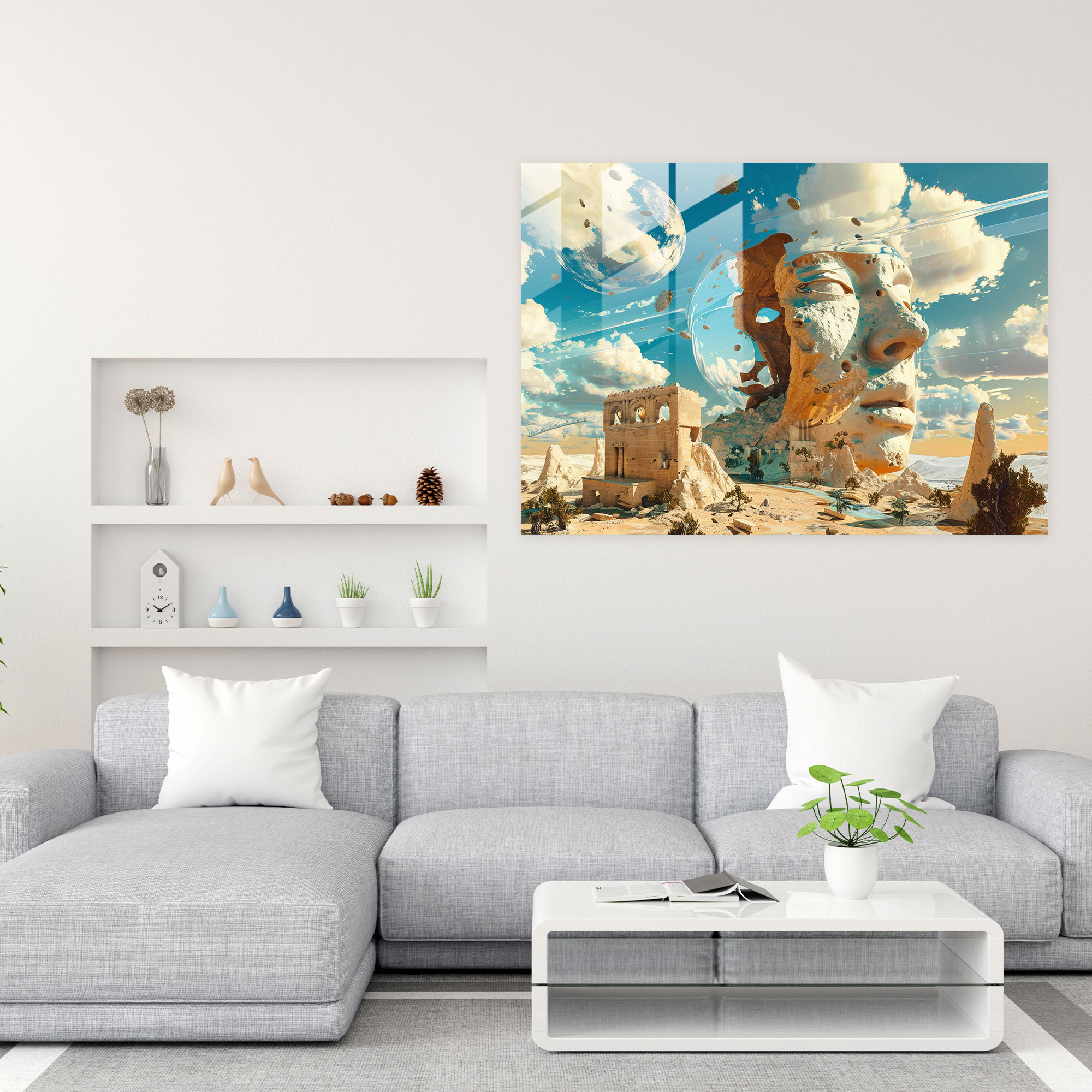 Dreamy Salvador Dali Cam Tablo - Salvador Dali Ev Dekorasyonu Modern Sanat Surealizm