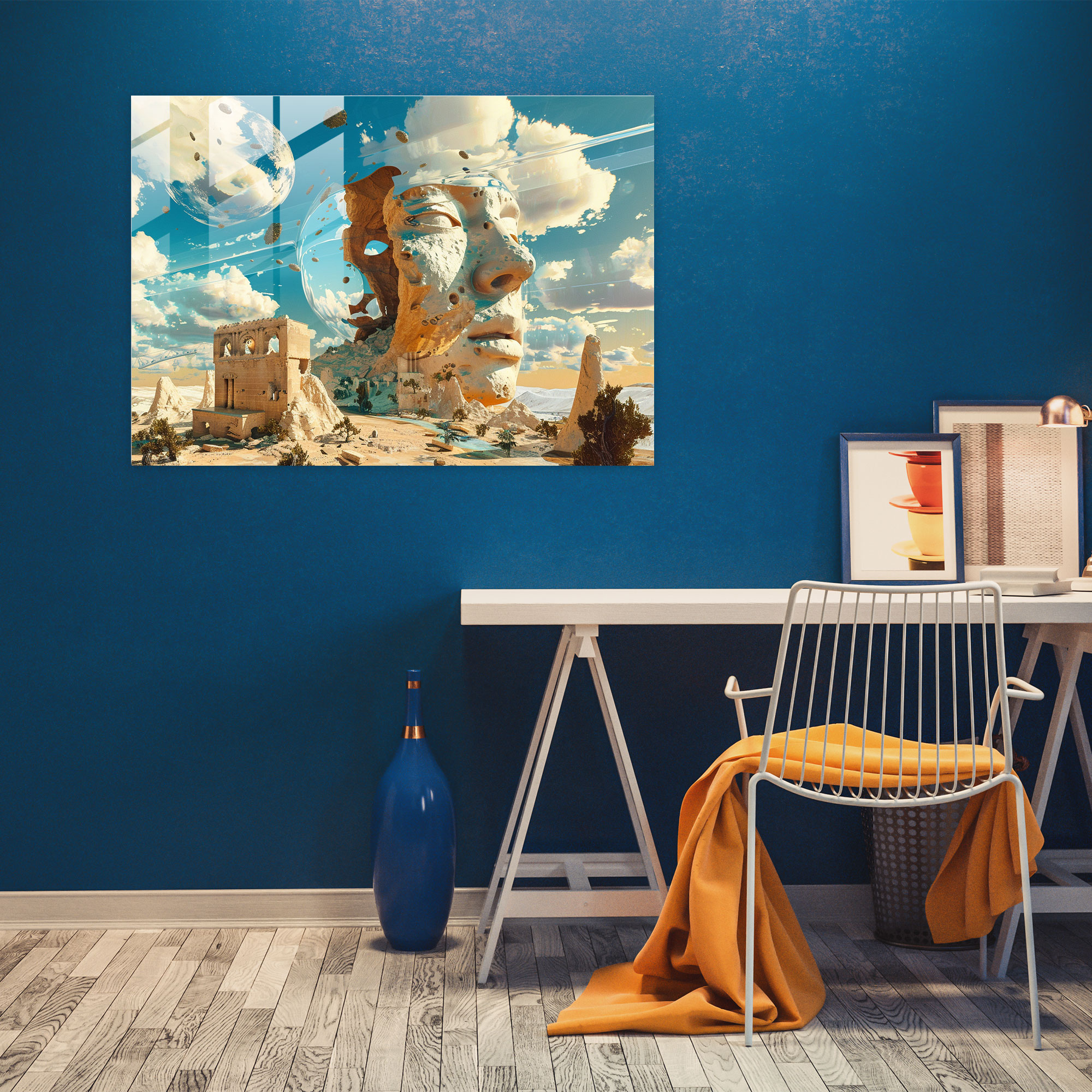 Dreamy Salvador Dali Cam Tablo - Salvador Dali Ev Dekorasyonu Modern Sanat Surealizm