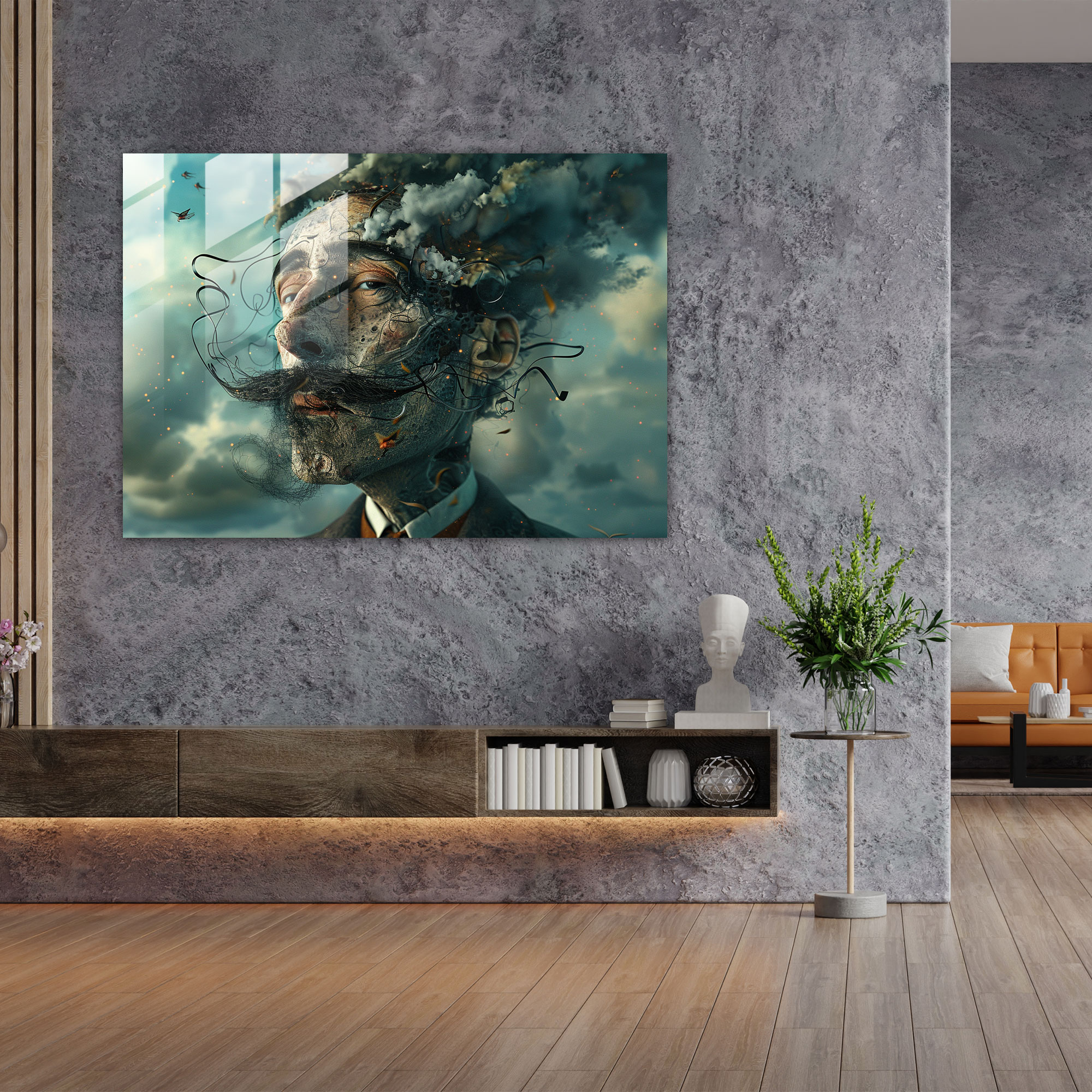 Surreal Salvador Dali Glass Art - Salvador Dali, Home Decoration, Surrealism, Modern Art