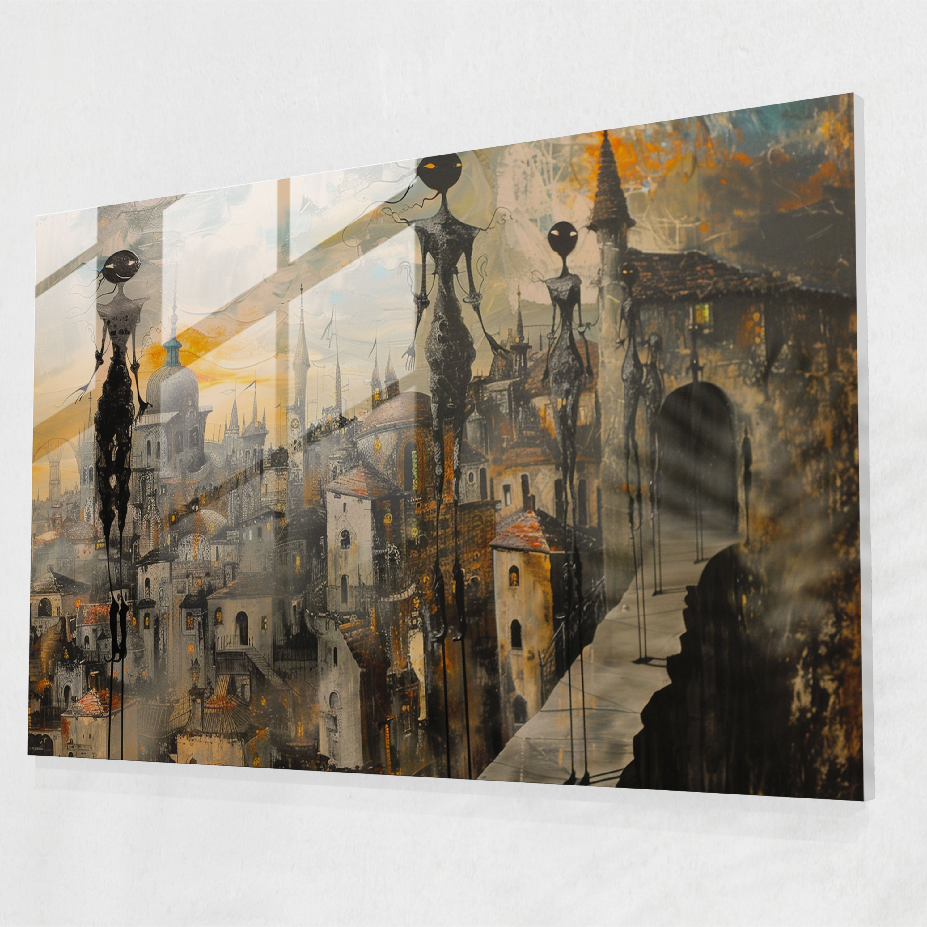 Salvador Dali Glass Art - Salvador Dali, Home Decoration, Salvador Dali, Glass Print