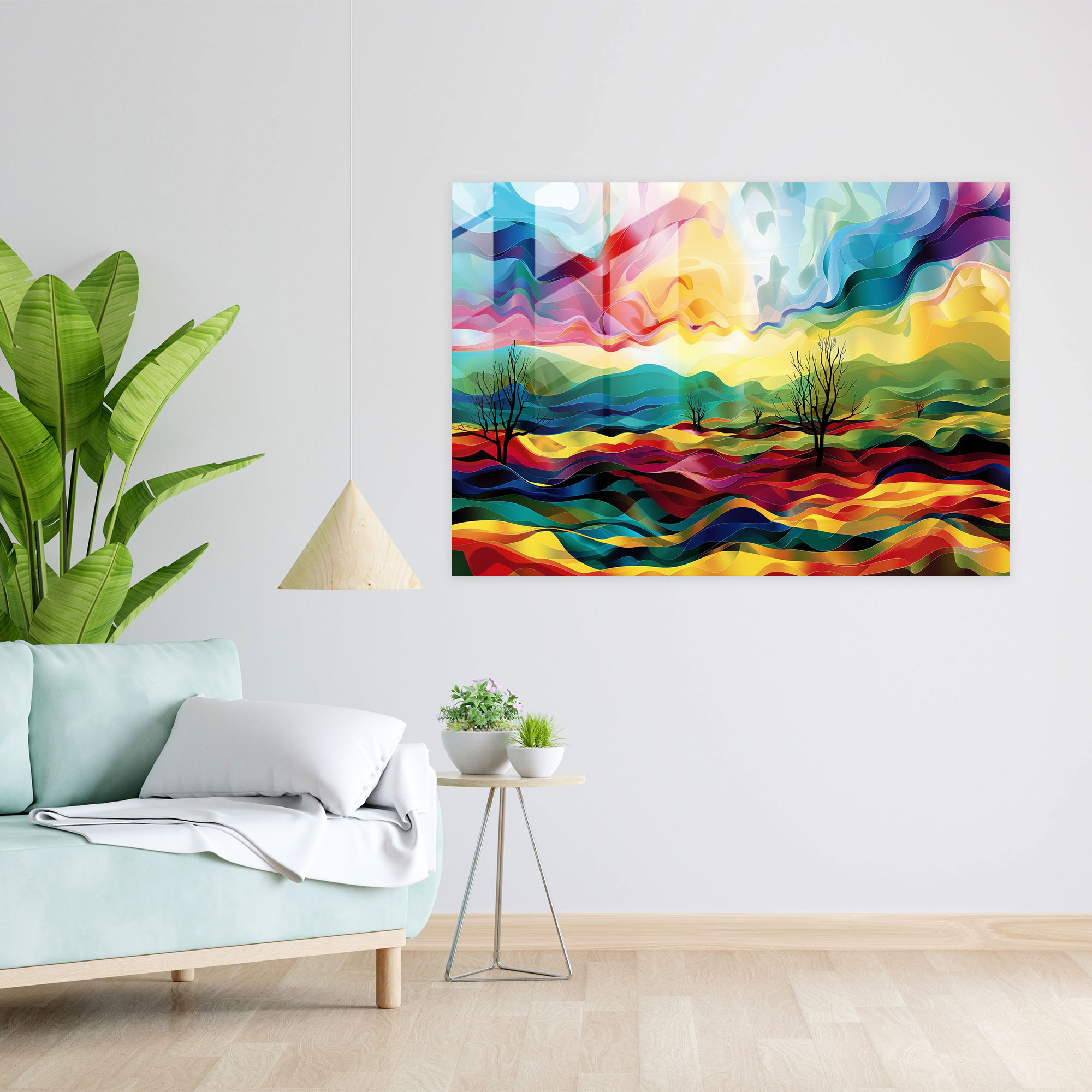 Salvador Dali Home Decoration: Abstract Landscapes - Salvador Dali, Salvador Dali, Home Decoration, Glass Print