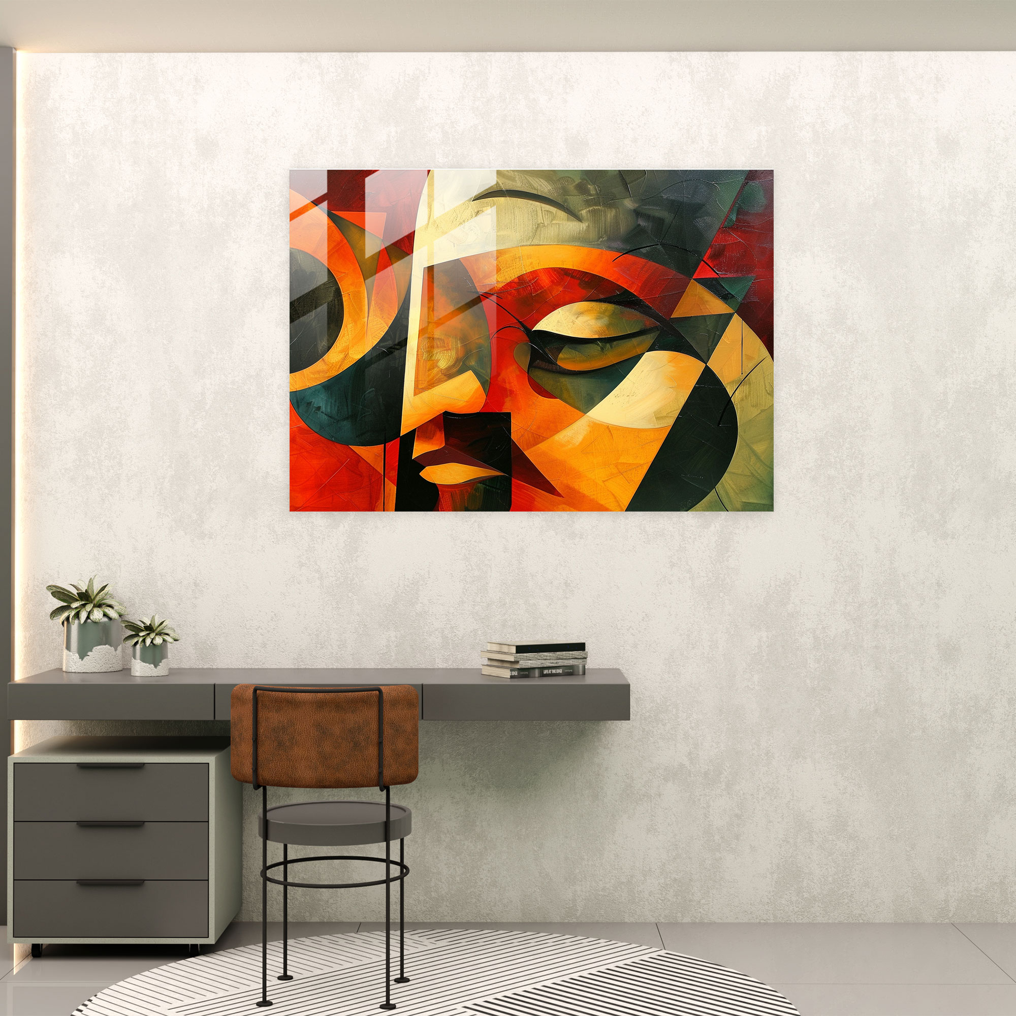 Salvador Dali Glass Wall Art: Abstract Shapes - Salvador Dali, Glass Wall Art, Modern Art, Salvador Dali