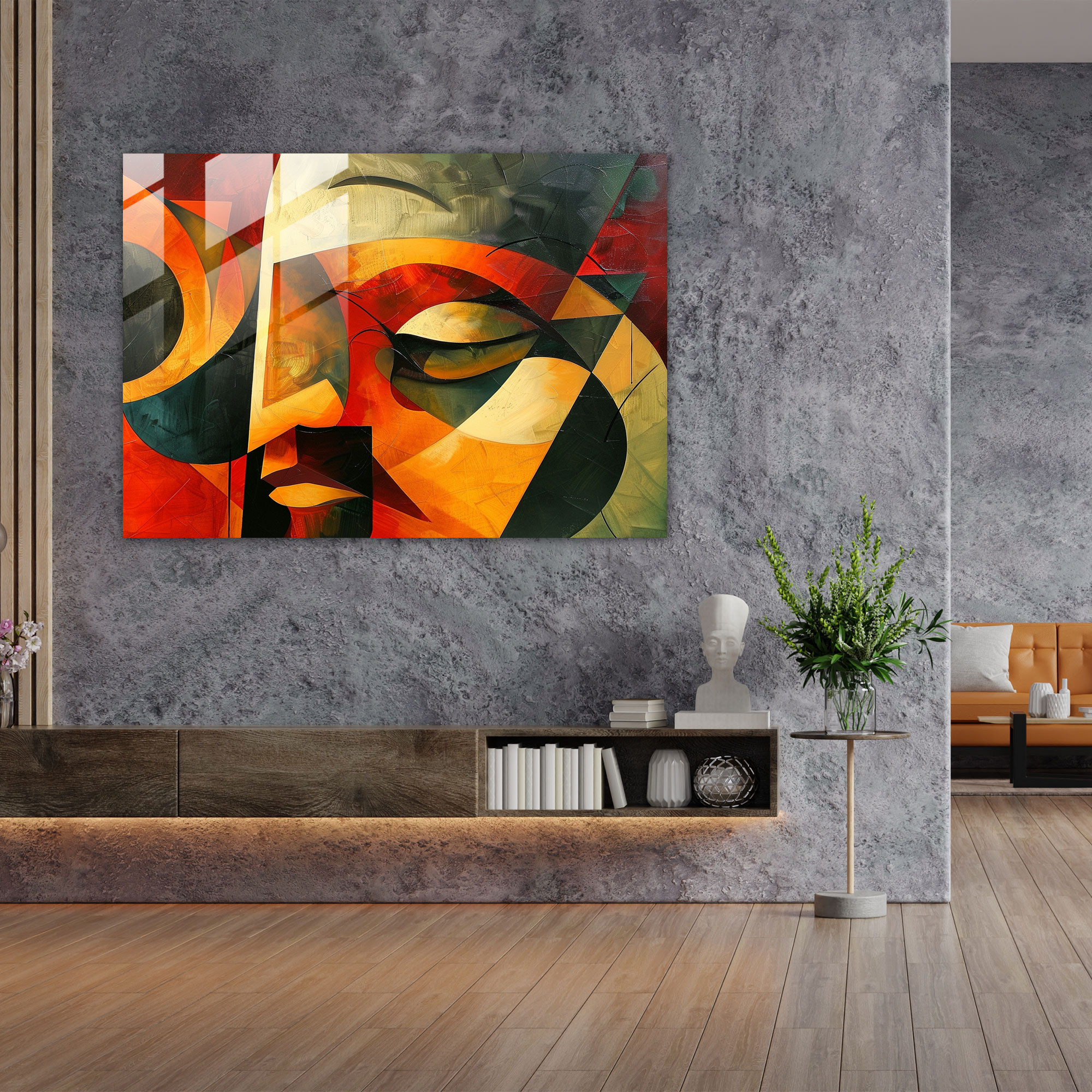 Salvador Dali Glass Wall Art: Abstract Shapes - Salvador Dali, Glass Wall Art, Modern Art, Salvador Dali