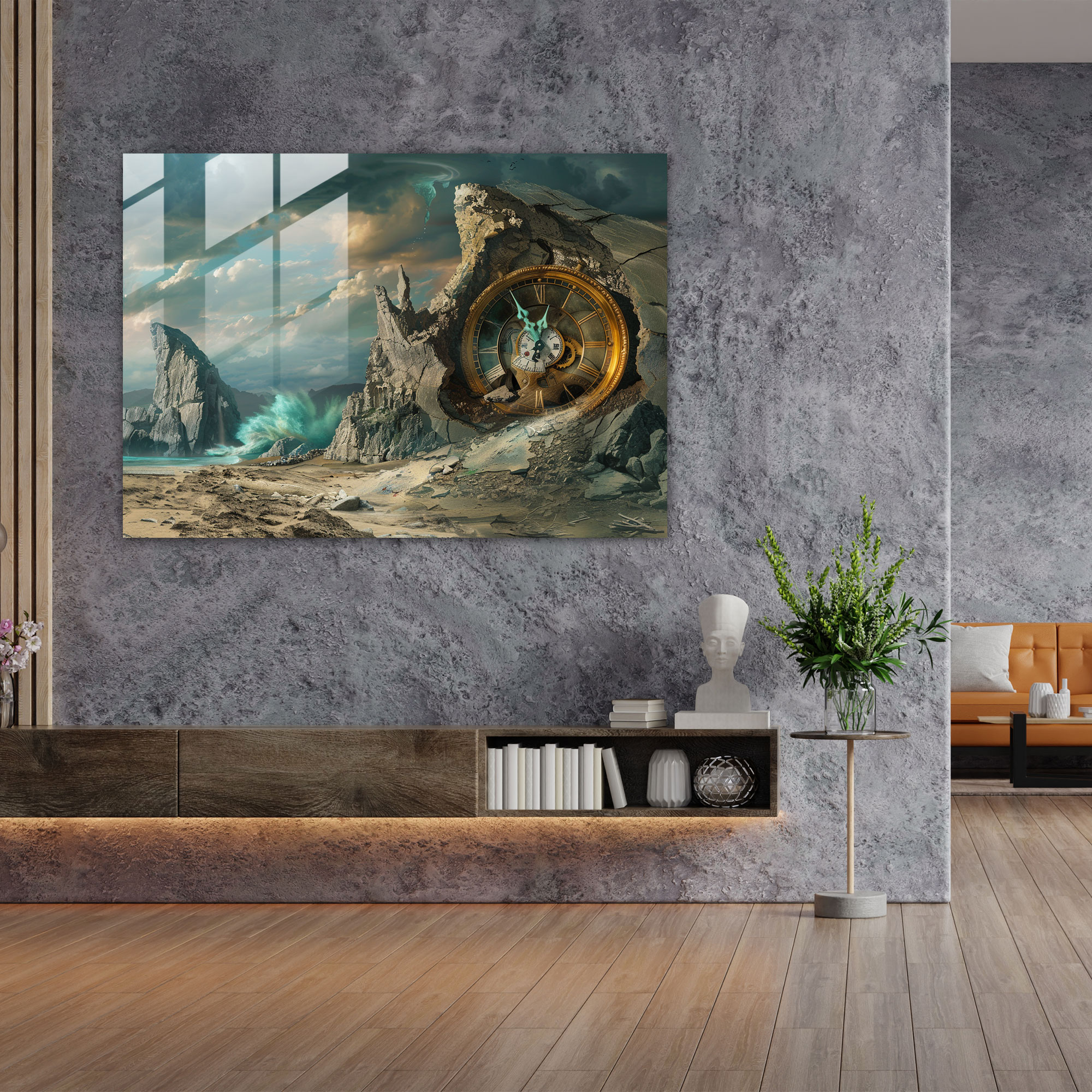 Salvador Dali Melting Clock Glass Print - Salvador Dali, Glass Print, Modern Art, Salvador Dali