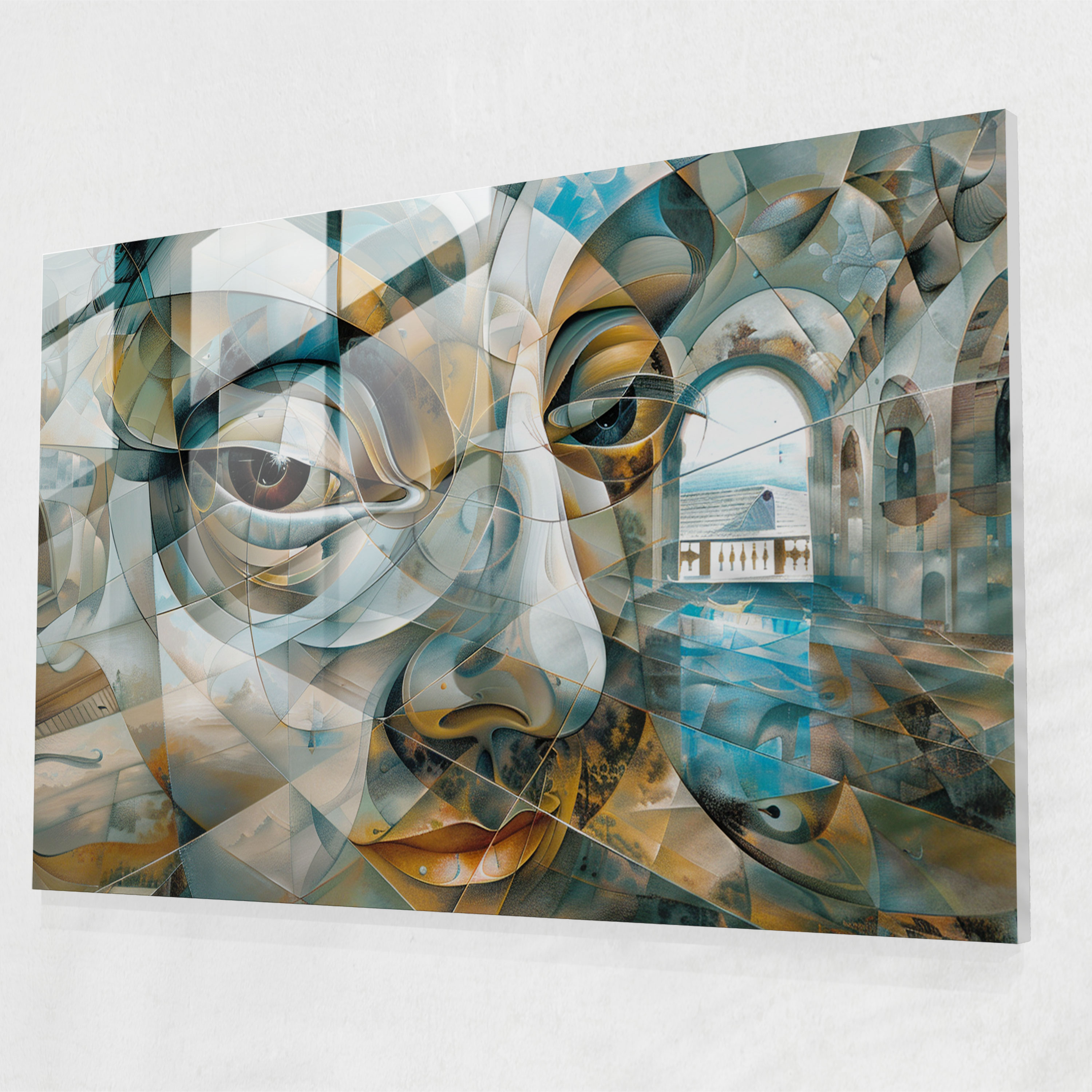Optical Illusions Glass Wall Art - Salvador Dali, Salvador Dali, Glass Art, Glass Wall Art