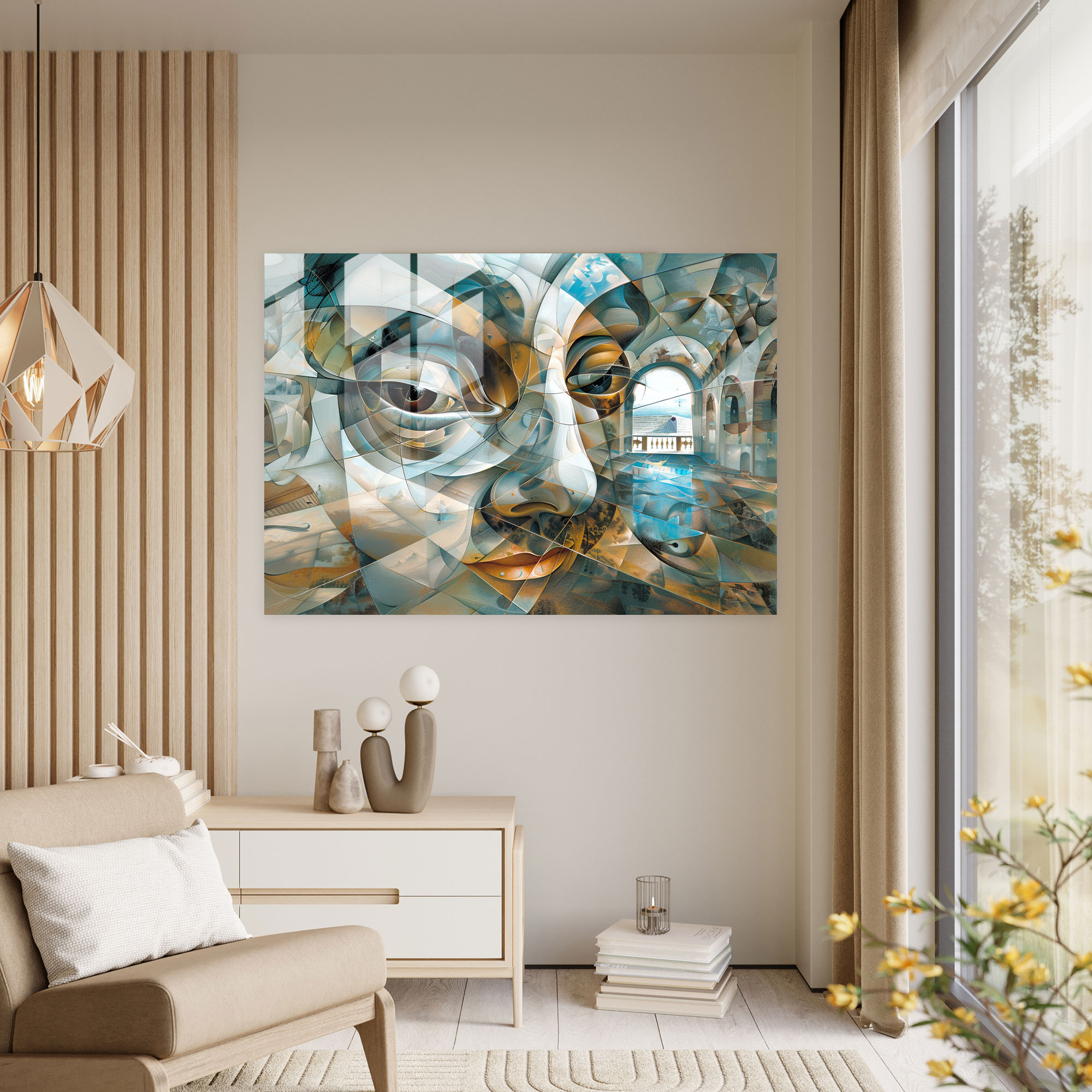 Optical Illusions Glass Wall Art - Salvador Dali, Salvador Dali, Glass Art, Glass Wall Art