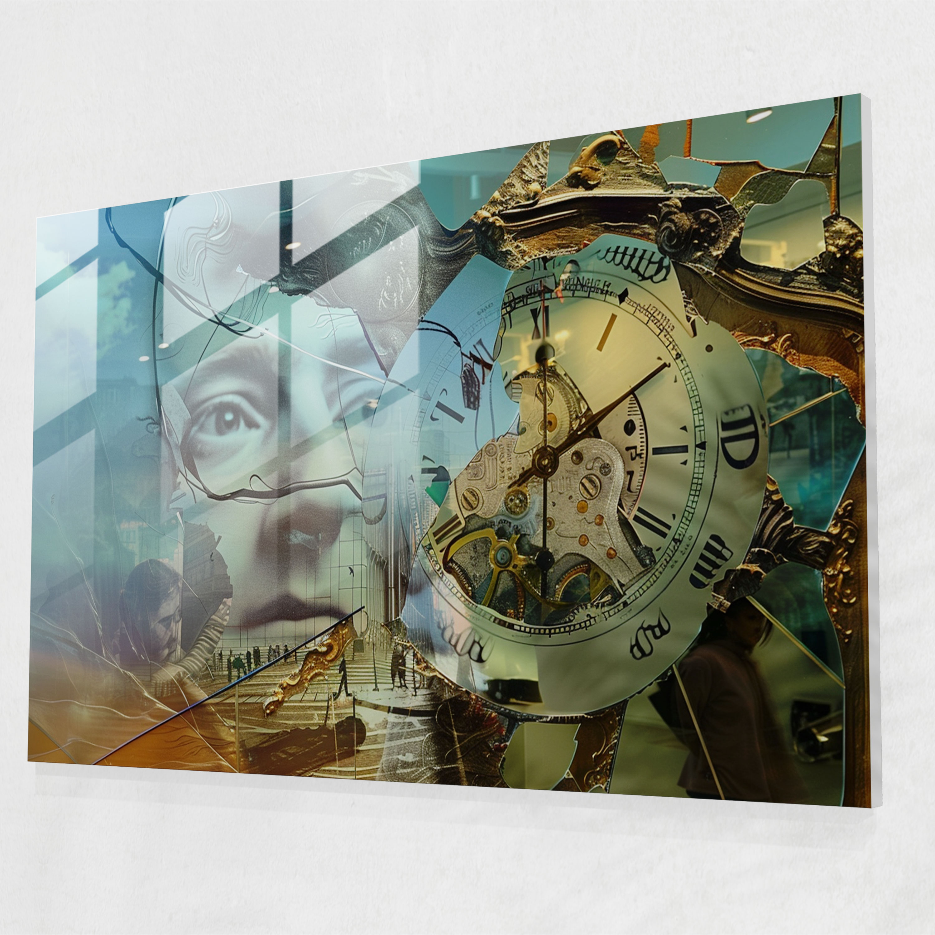 Salvador Dali Dream Sequence Glass Print - Salvador Dali, Modern Art, Salvador Dali, Home Decoration