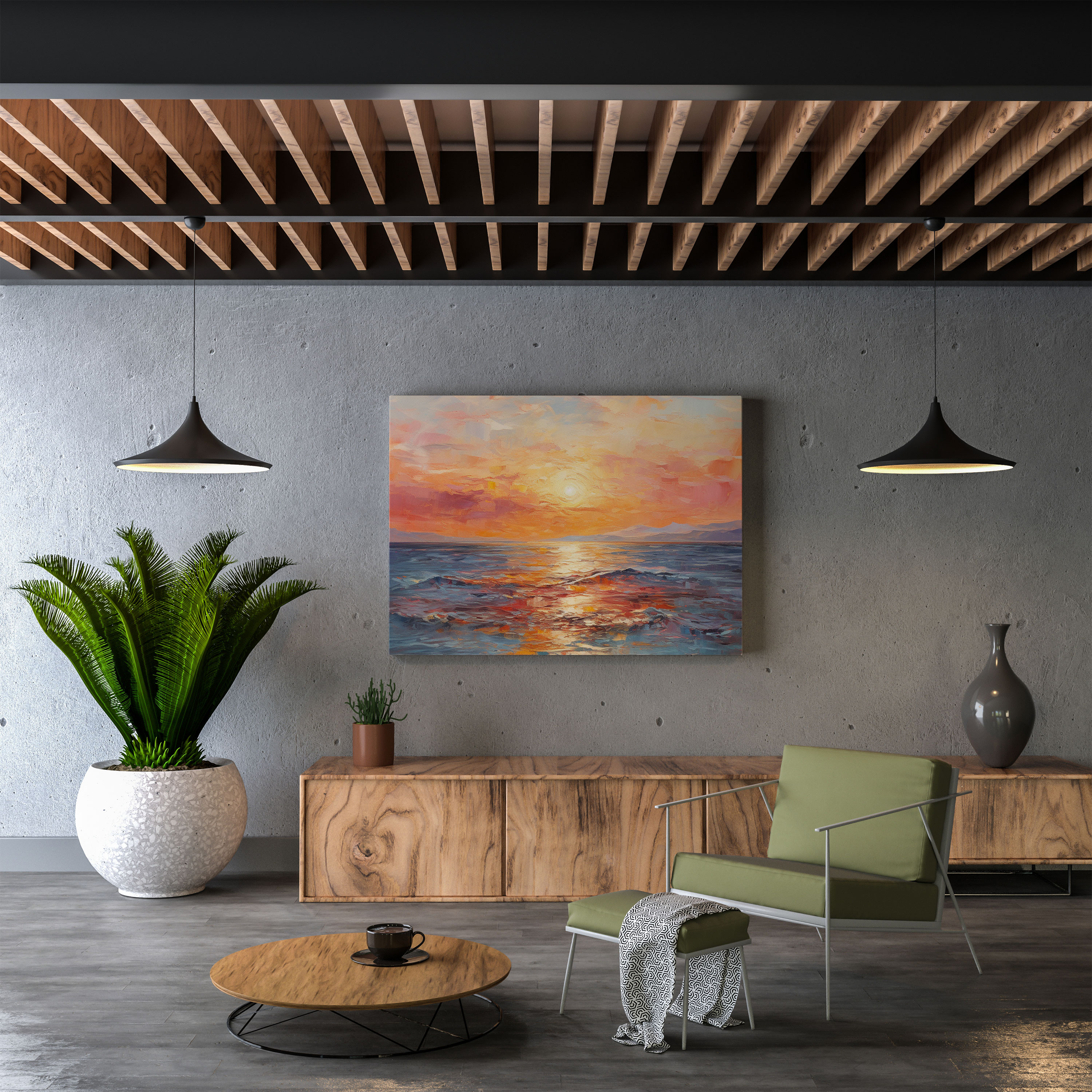 Seascape Wall Decoration - Seascape, Seascape, Impressionist Oil Painting, Canvas