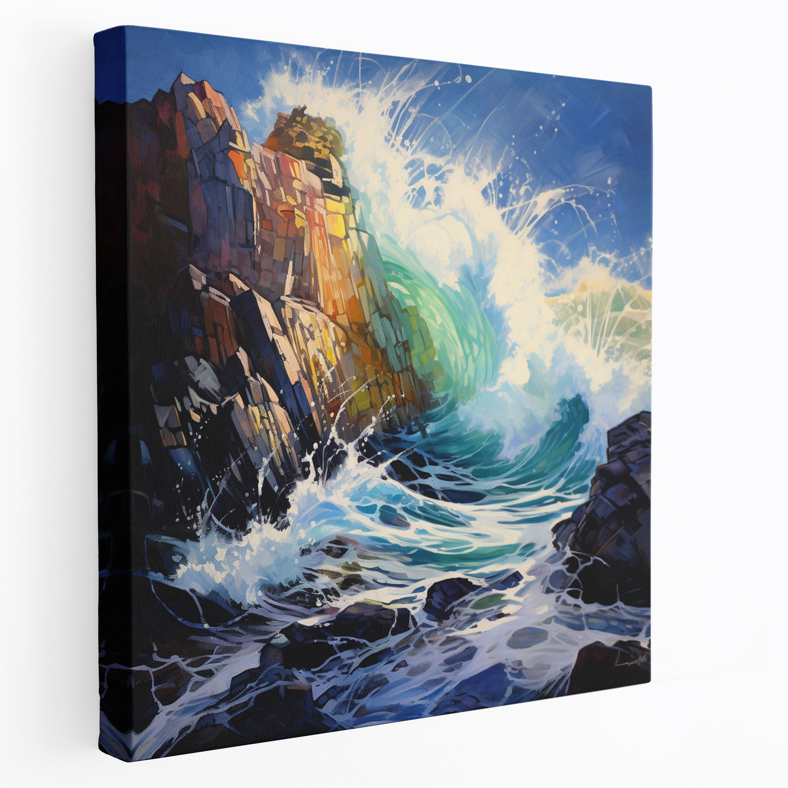 Seascape Canvas Print - Seascape, Canvas Wall Art, Cliffs, Wall Art
