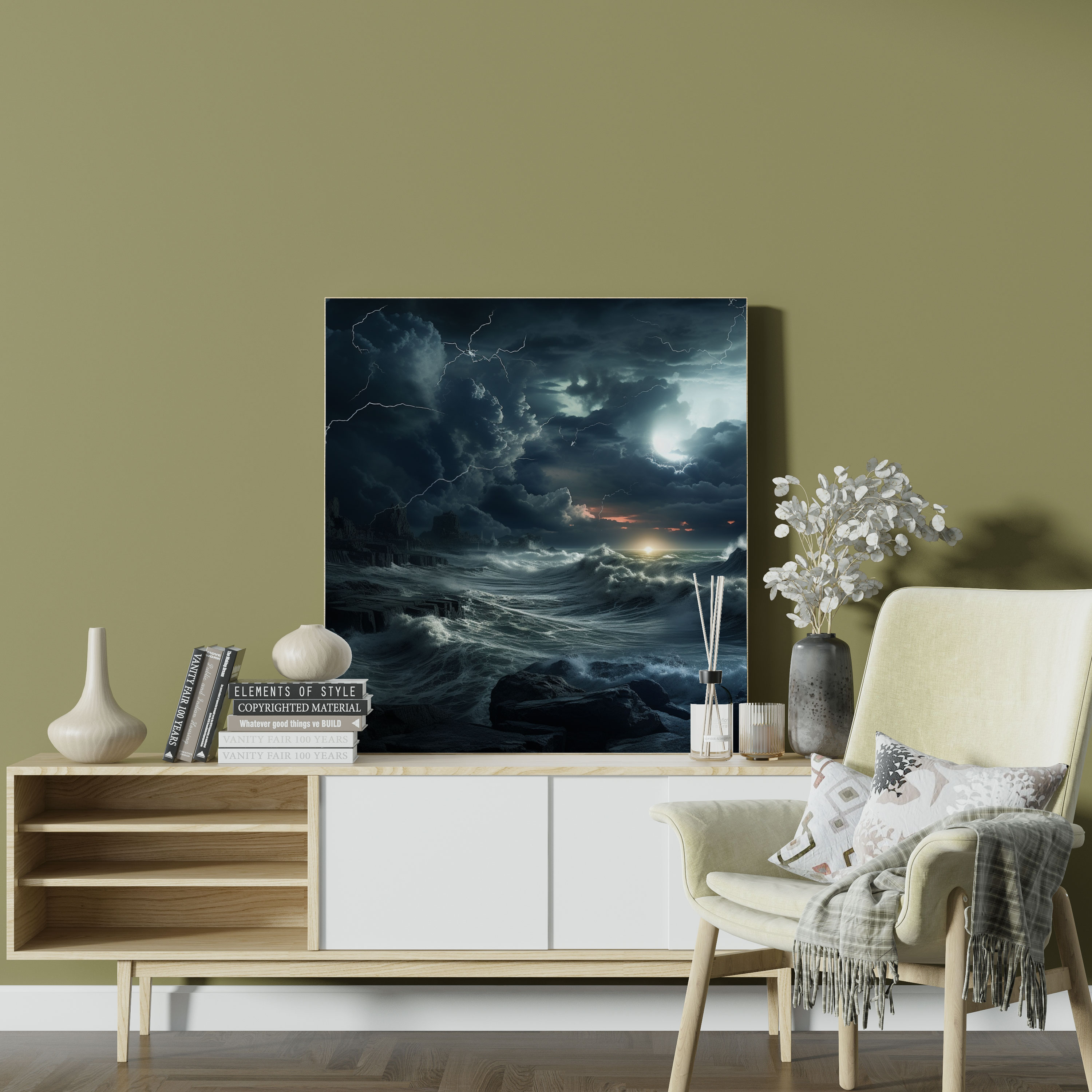 Seascape Wall Decoration - Seascape, Wall Art, Canvas Print, Dramatic