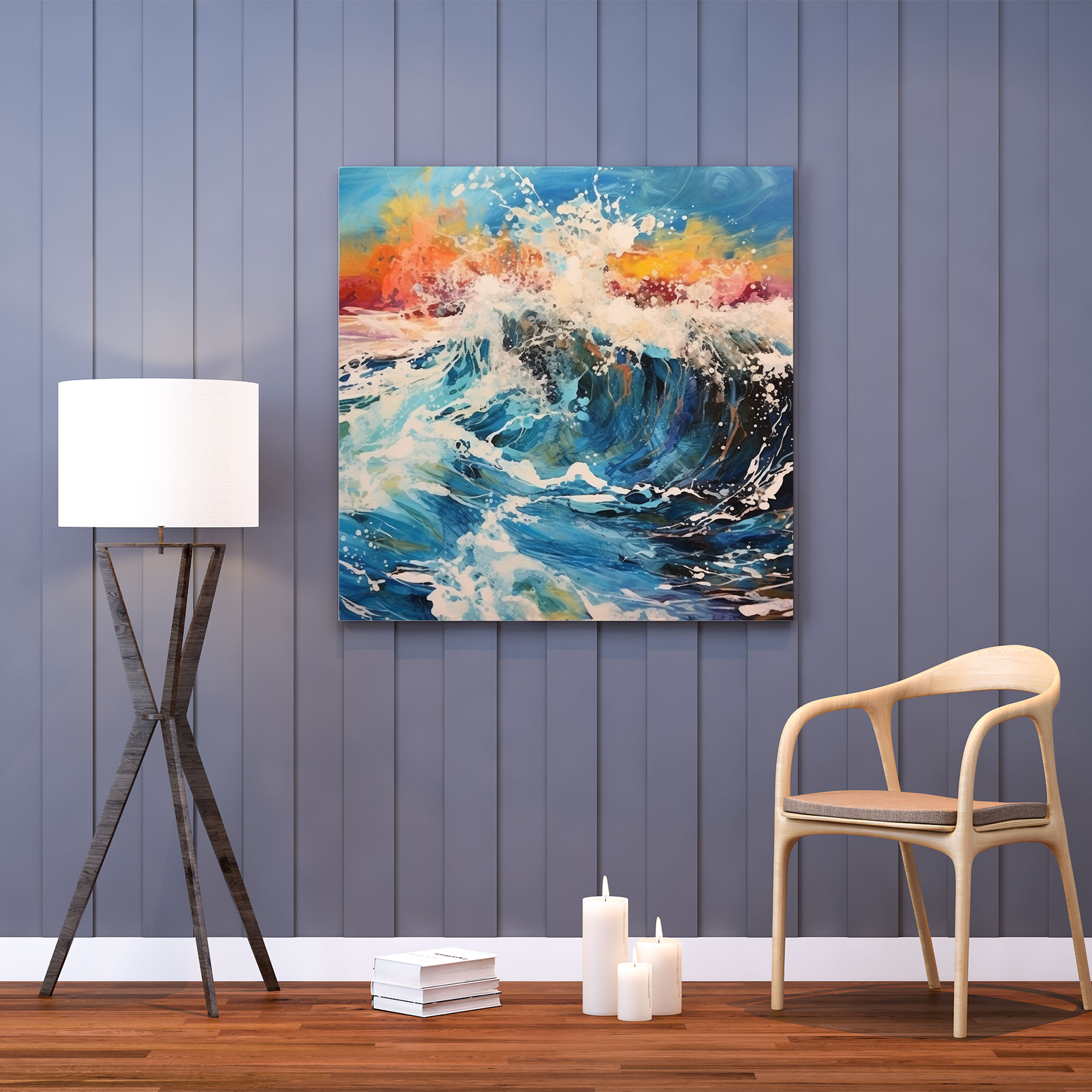 Seascape Canvas Print - Abstract Ocean Waves - Seascape, Wall Decoration, Home Decoration, Canvas Wall Art
