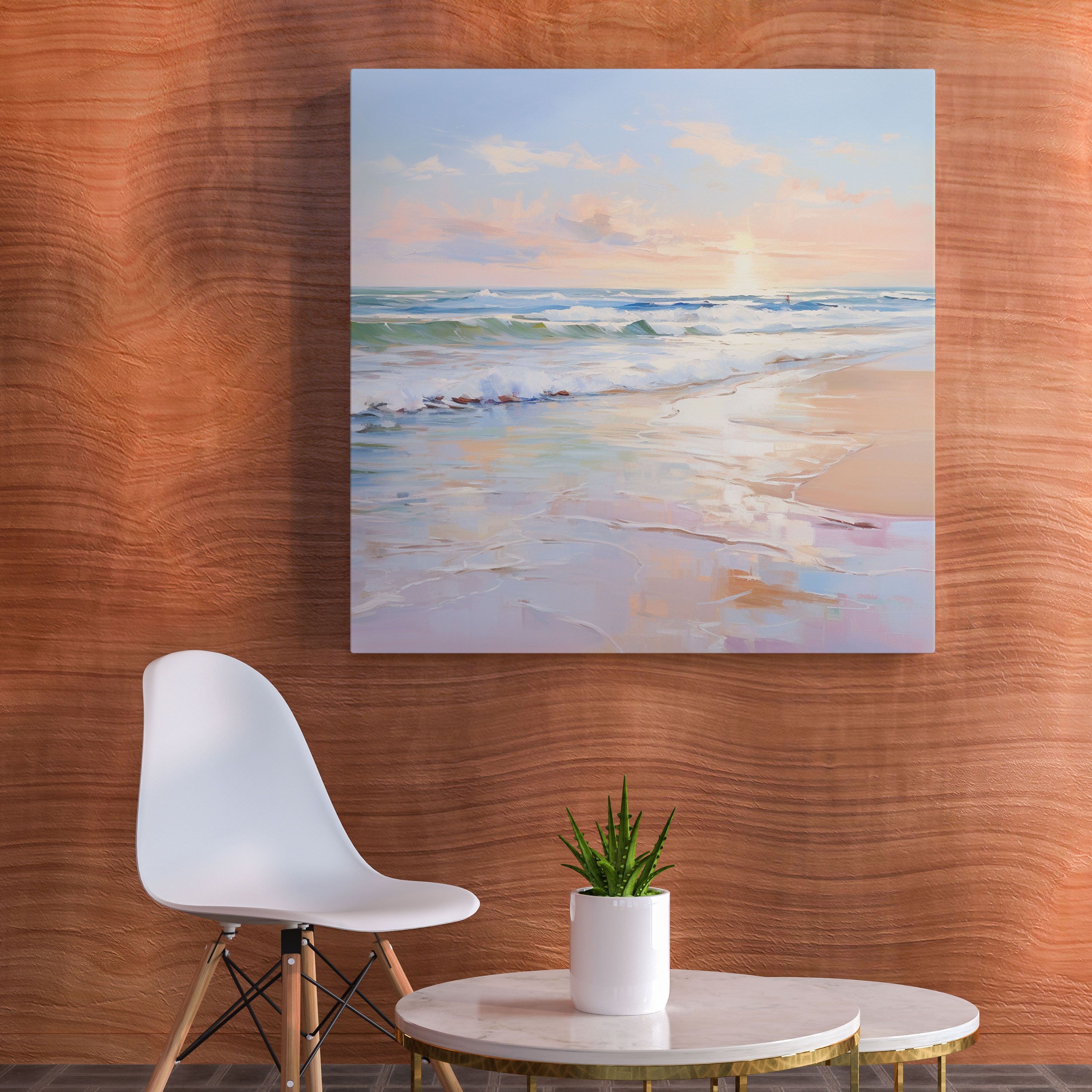 Seascape Wall Decoration - Impressionist Beach Scene - Seascape, Beach Scene, Home Decoration, Wall Art