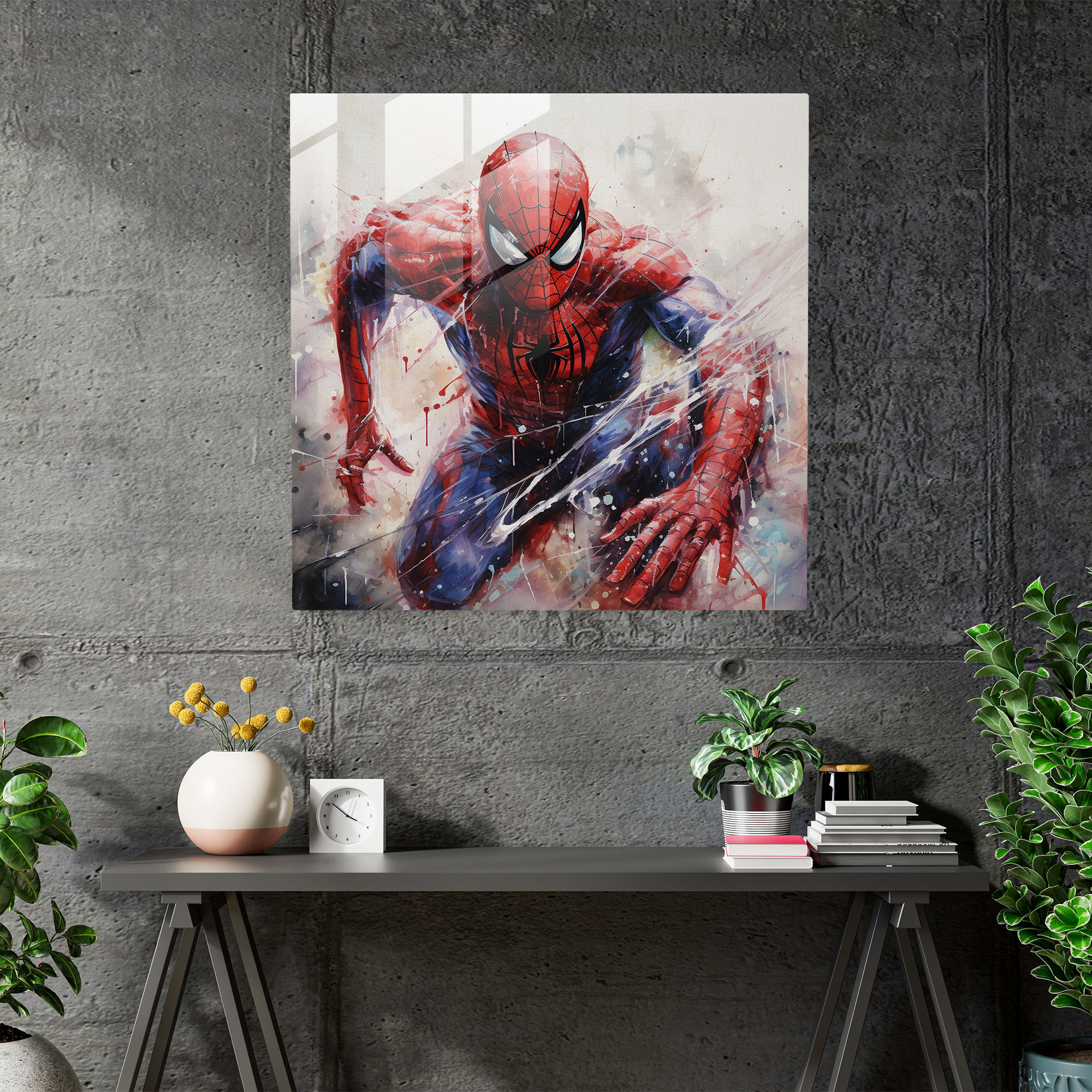 Spider-Man Glass Print - Spider Man, Glass Wall Art, Modern Art, Spider-Man