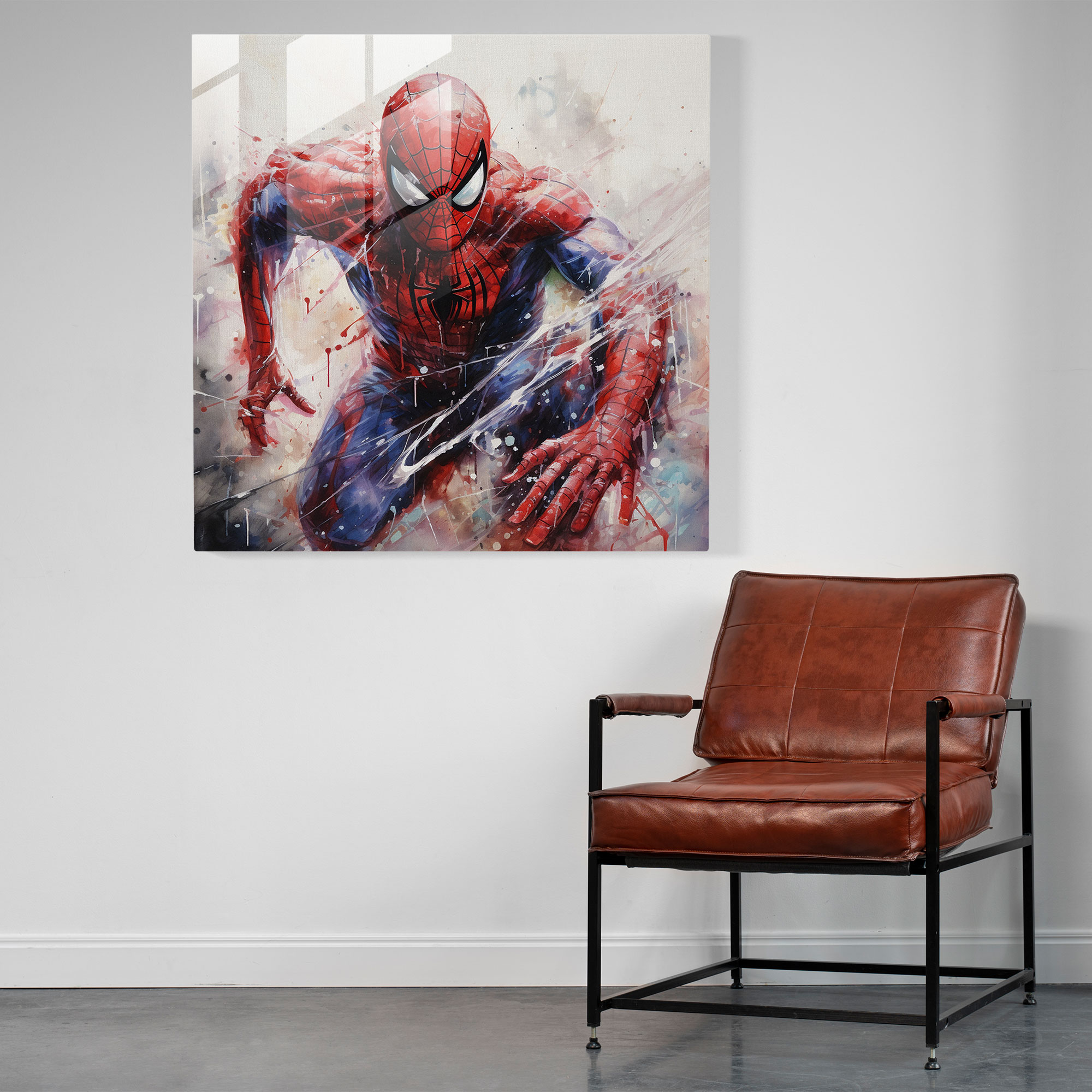Spider-Man Glass Print - Spider Man, Glass Wall Art, Modern Art, Spider-Man