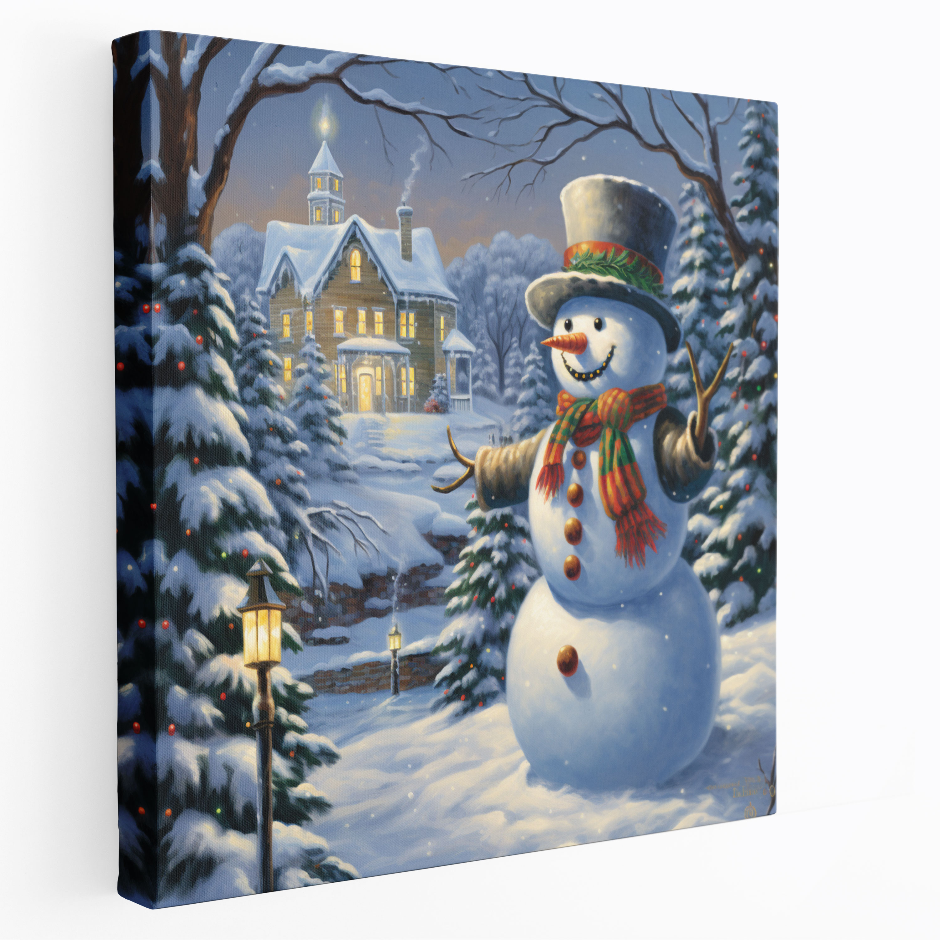 Winter Majesty Snowman Wall Art - Snowman, Home Decoration, Wall Art, Serene