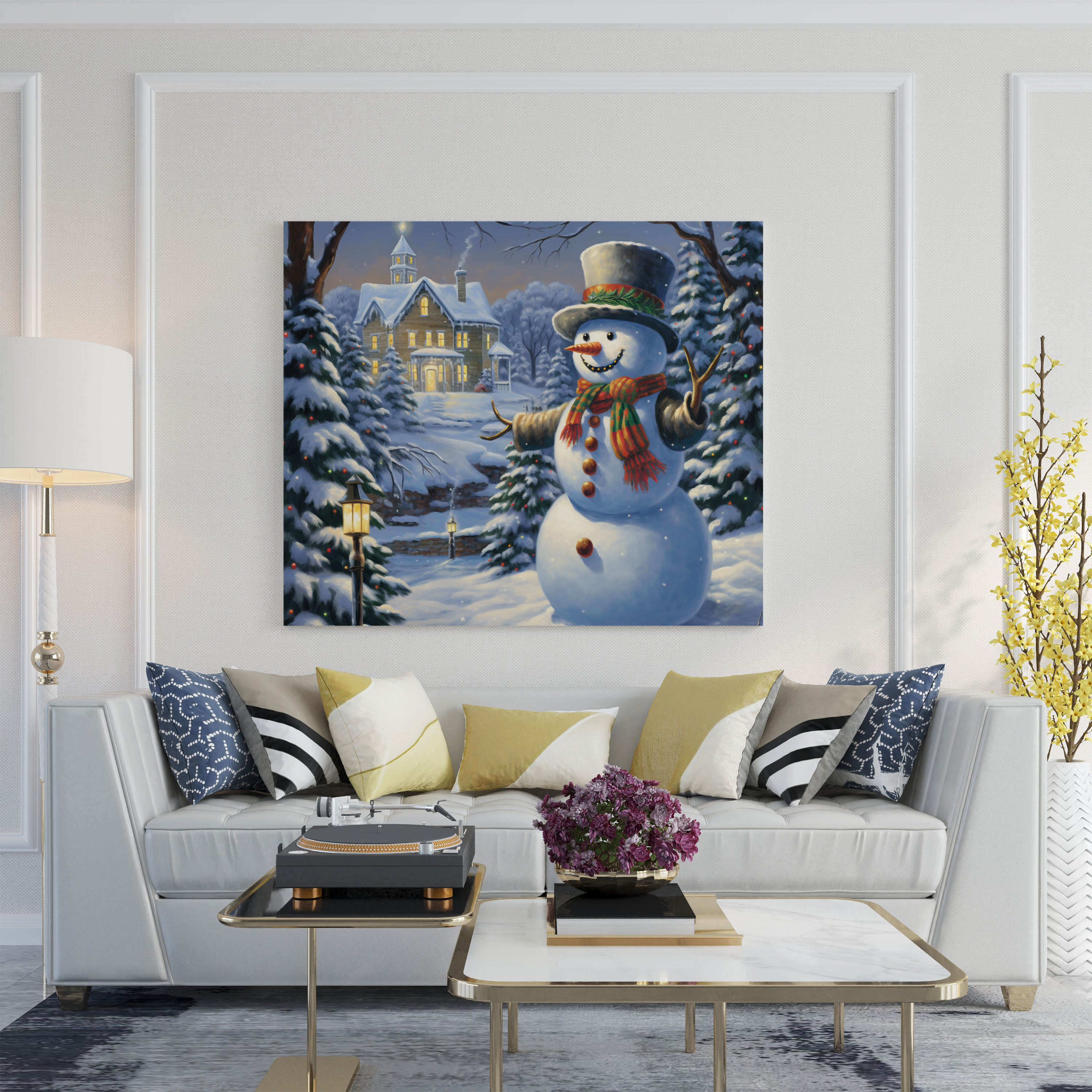 Winter Majesty Snowman Wall Art - Snowman, Home Decoration, Wall Art, Serene