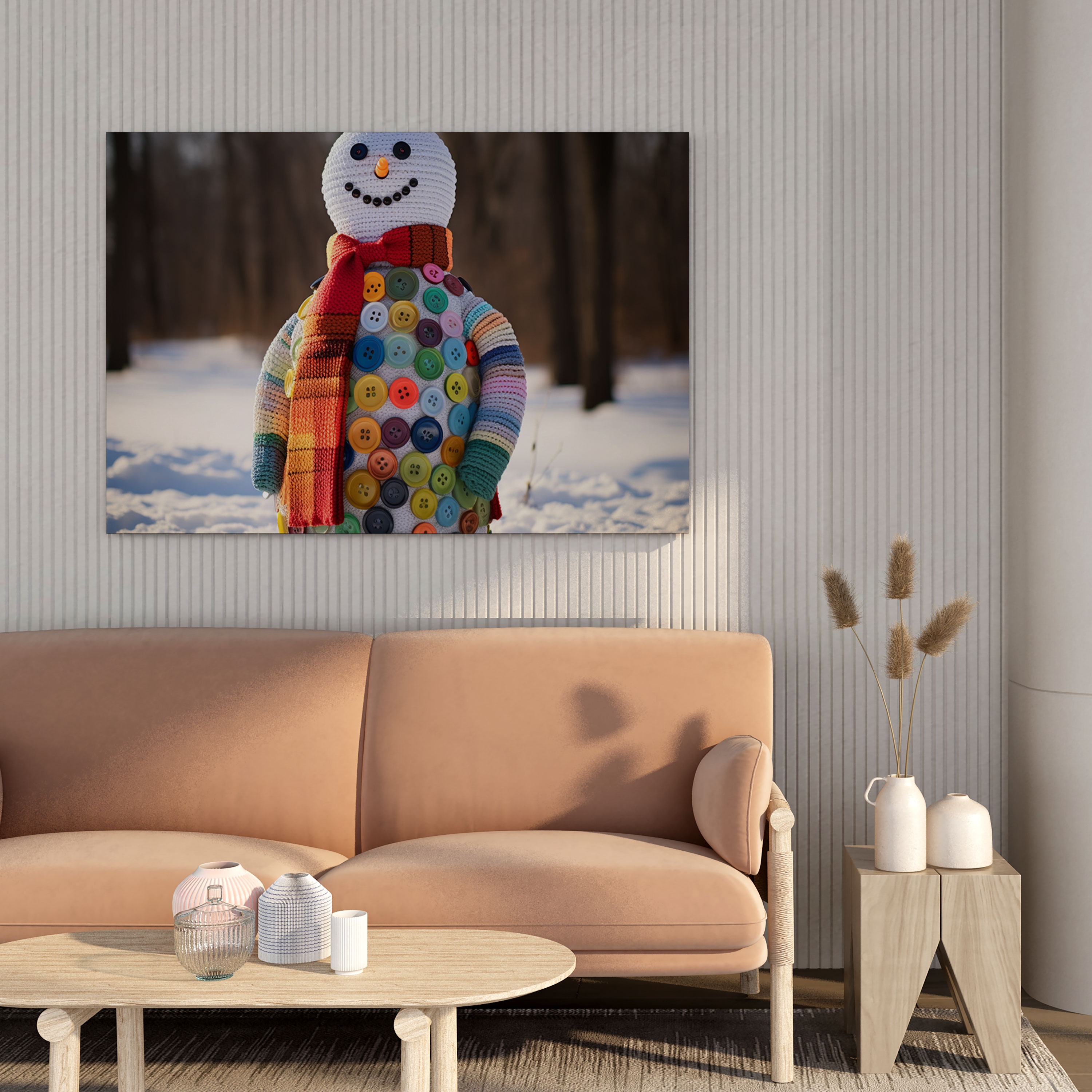 Snowman Canvas Print - Snowman, Canvas Wall Art, Wall Decoration, Snowman Art
