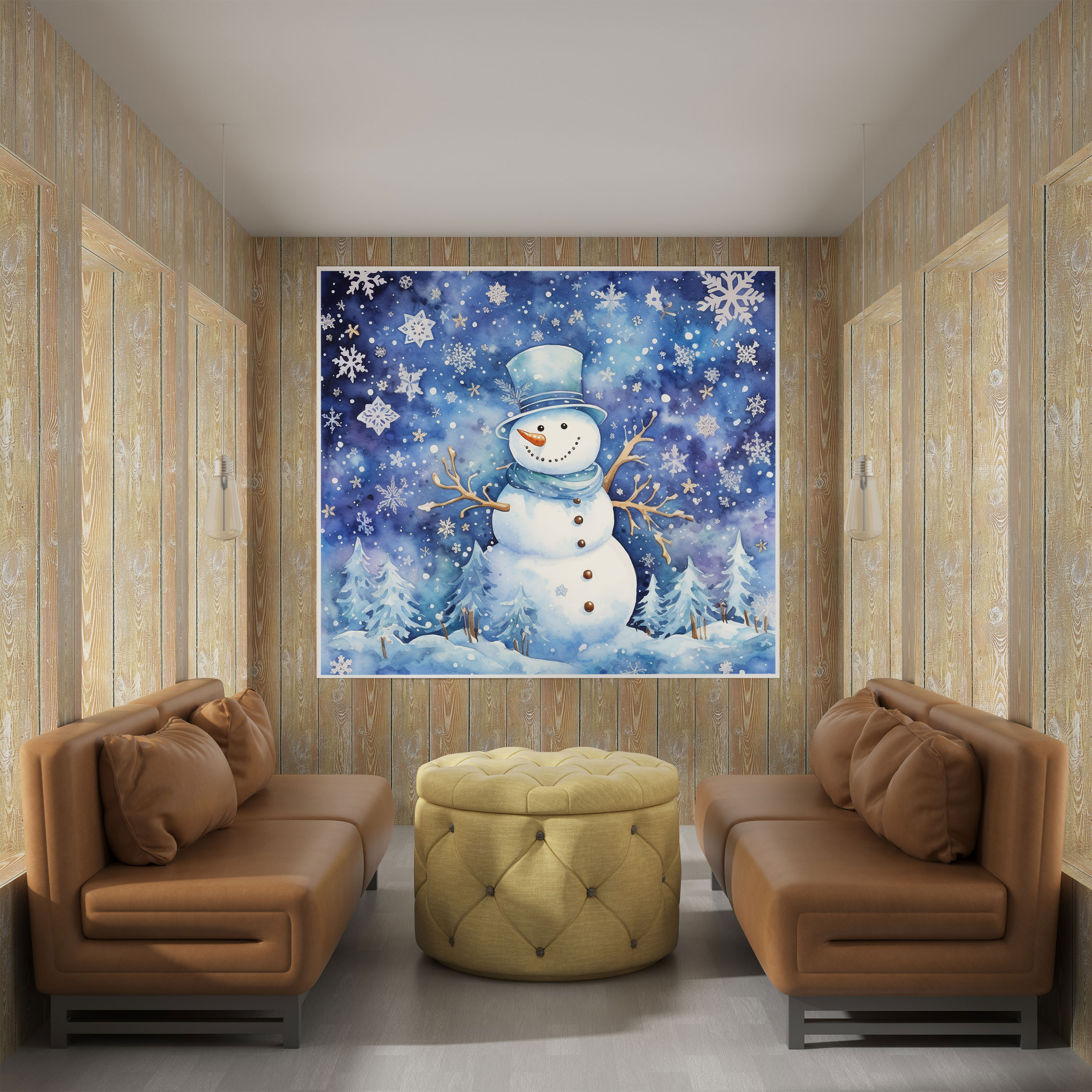 Snowman Wall Art - Snowman, Snowman, Home Decoration, Canvas