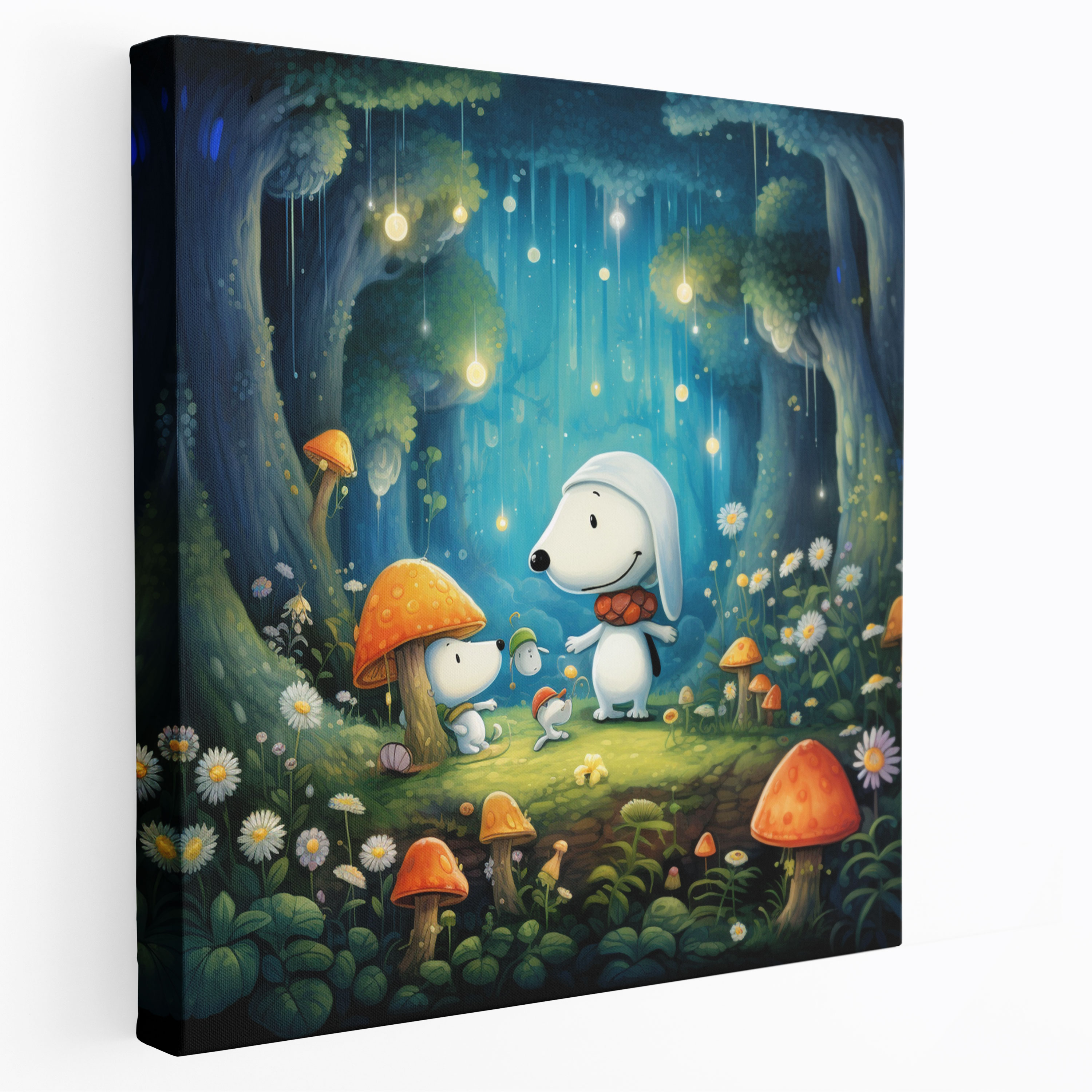 Snoopy Whimsical Canvas Print - Snoopy, Snoopy Wall Decoration, Home Decoration, Snoopy Wall Art