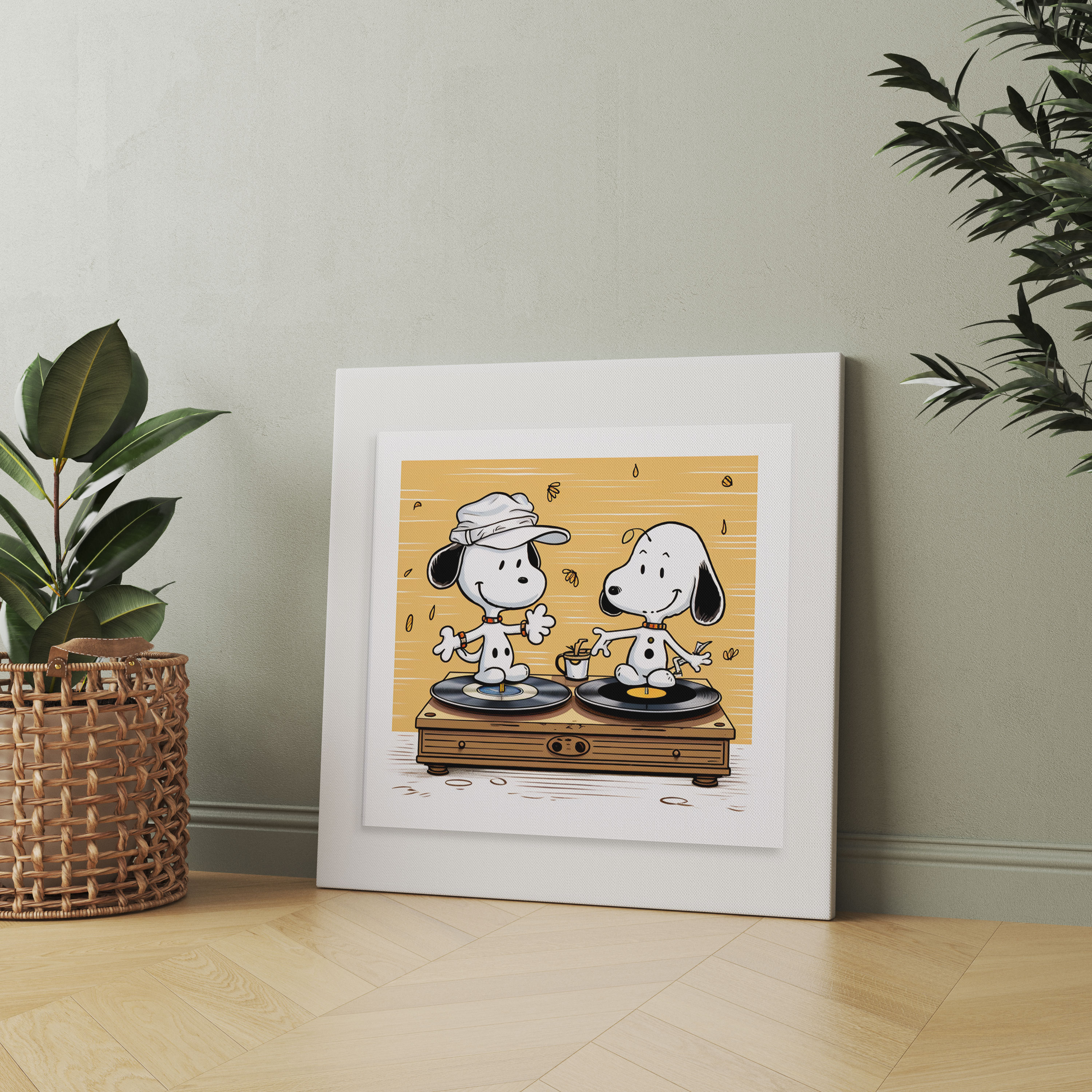Snoopy Retro Wall Art - Vintage Canvas Print - Snoopy, Canvas Print, Retro Charm, Snoopy